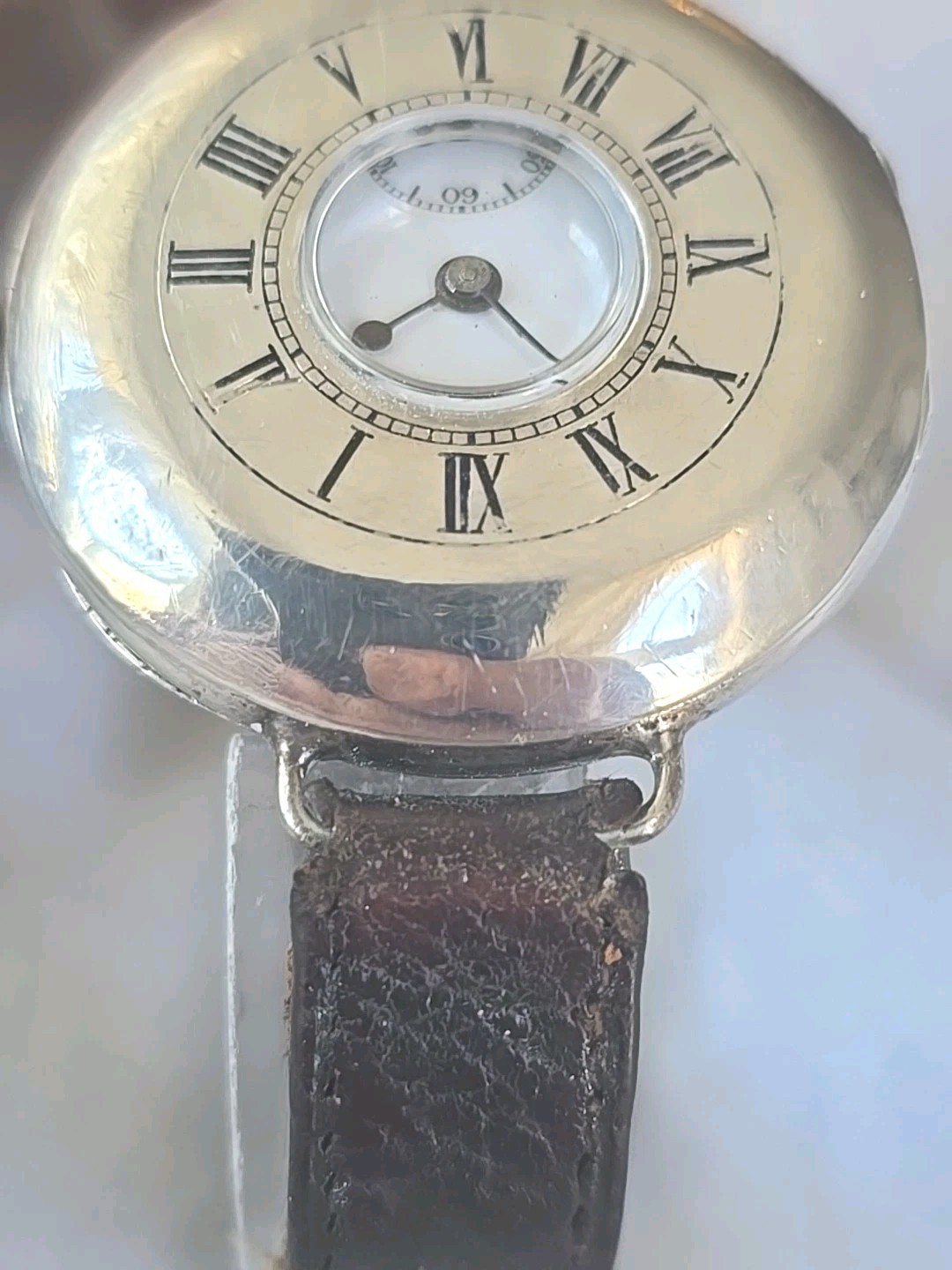 1924 ZENITH Sterling Silver Officers Half Hunter Dennison Cased Trench Watch