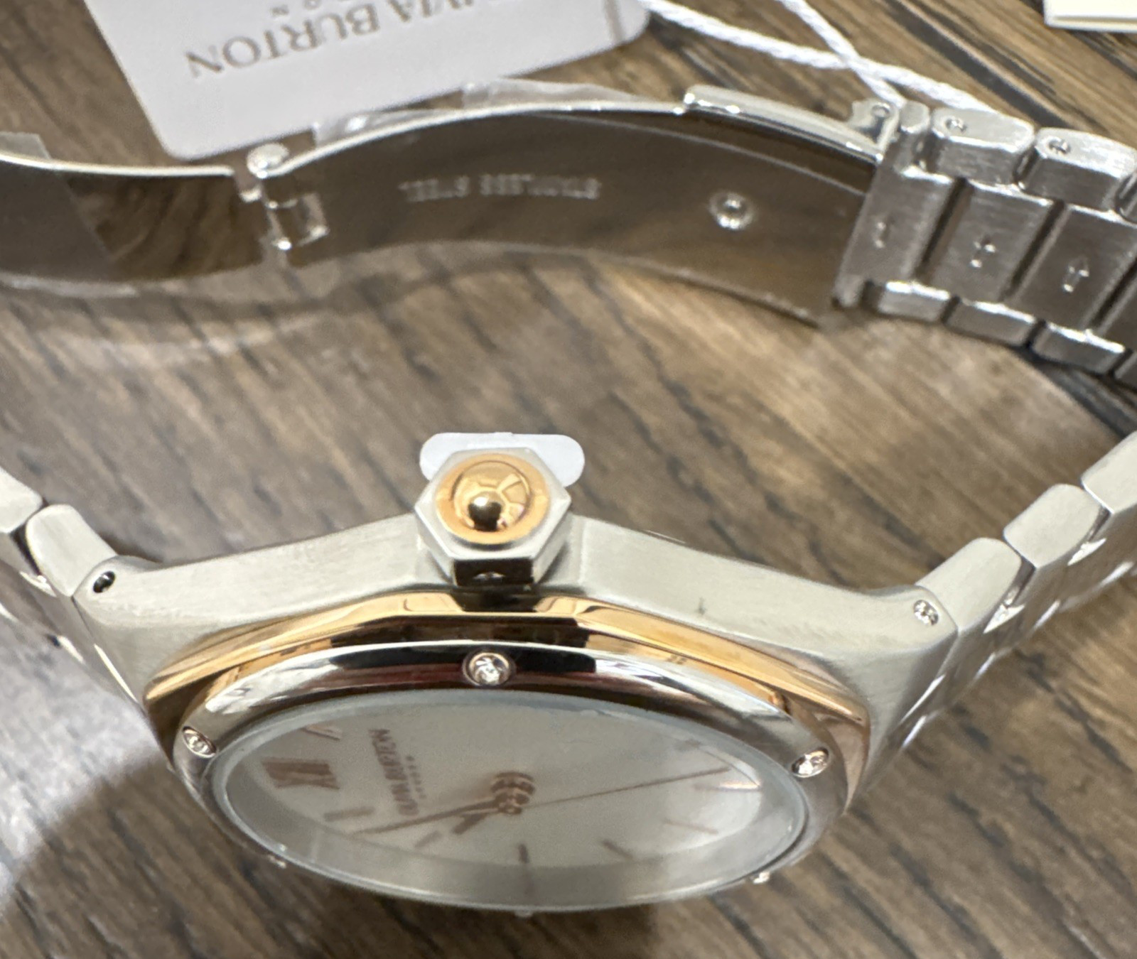 Olivia Burton LONDON Women’s Watch 24000070 Quartz Rose Gold Silver Steel 34mm