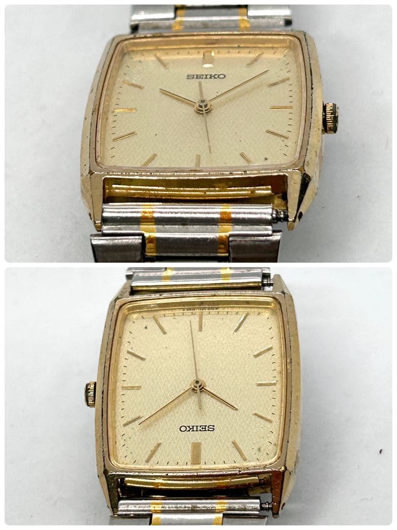 New battery, fully functional. SEIKO boys’ quartz watch, two-tone watch.