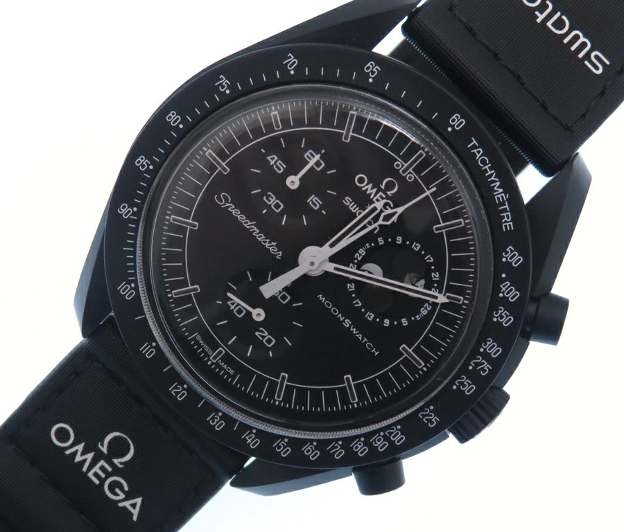 Used Swatch MoonSwatch MISSON TO THE MOONPHASE 205 SO33B700 plastic Unisex