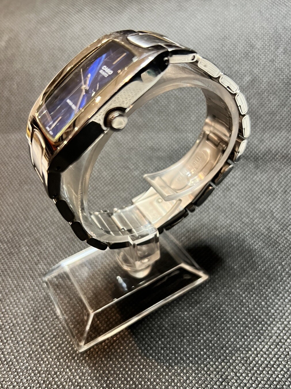 Casio MTP-1165 Men’s Deep Blue Metallic Dial Watch.