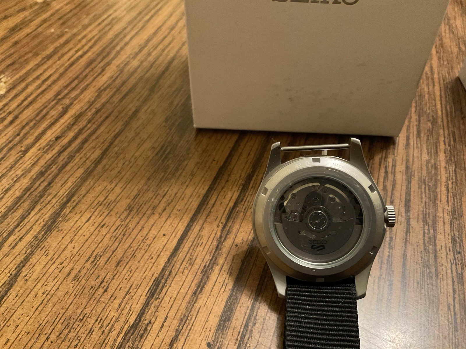 Seiko 5 Sport Men’s Automatic Day/Date 39mm Black Dial Nylon Strap w/ Box