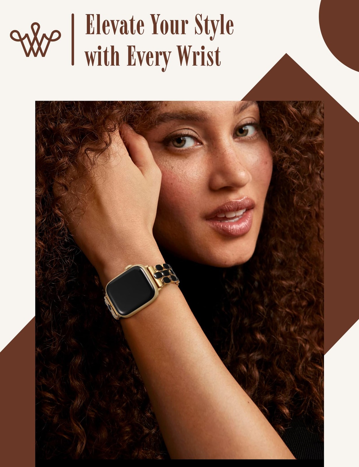 Wearlizer Metal Band Compatible with Apple Watch Bands for Women 40/38/41/42/44/