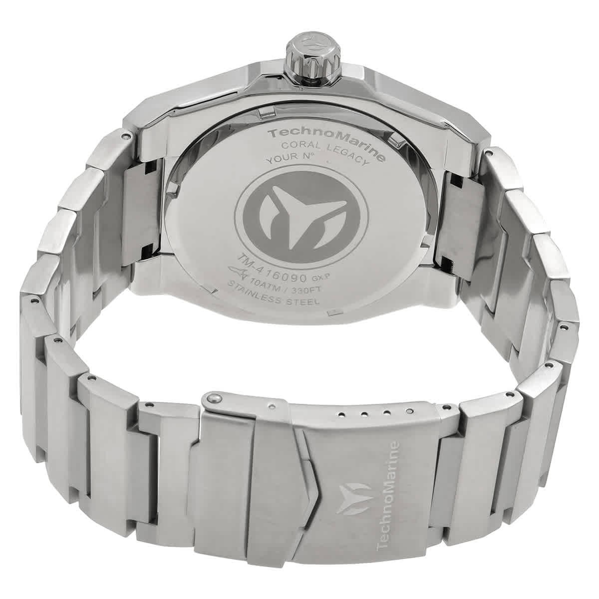 Technomarine TM-416090 Coral Blue Dial 45 mm Men’s Watch New