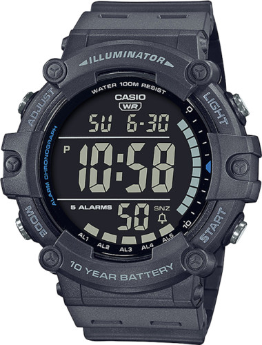 Casio AE1500WH-8BV, Chronograph Watch, Illuminator, 5 Alarms, 10 Year Battery