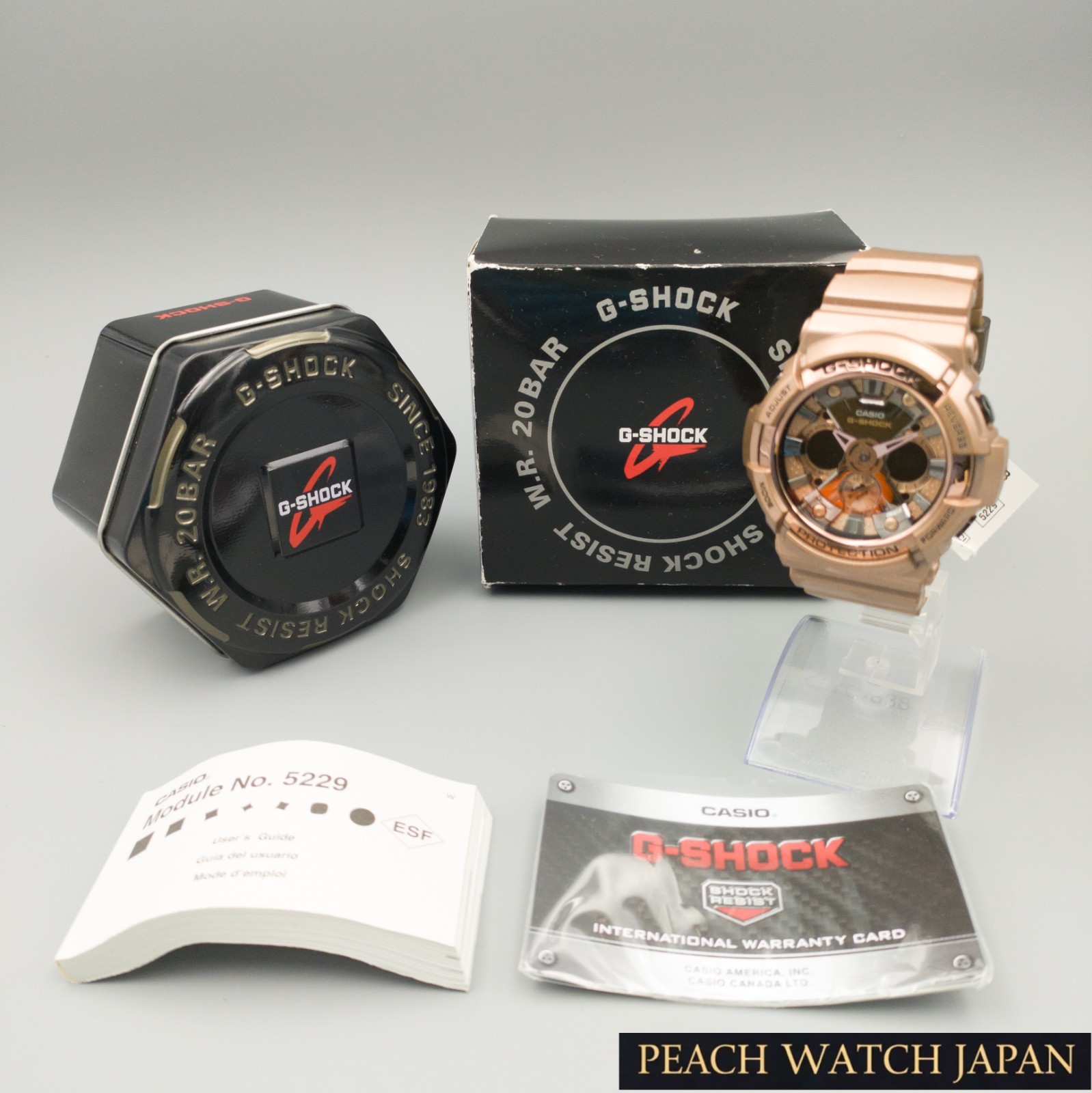[NOS] CASIO G-SHOCK Garish Gold GA-200GD-9B Rare Ex-Display Working 8.27″ (21cm)