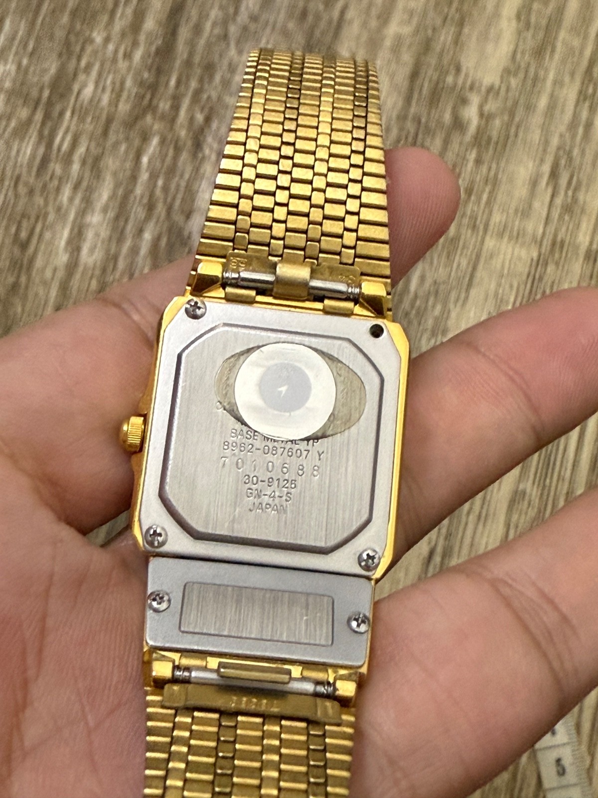 Vintage Citizen Quartz Ana Digi Gold Tone 8962-087607 Japan Men’s Watch Runs