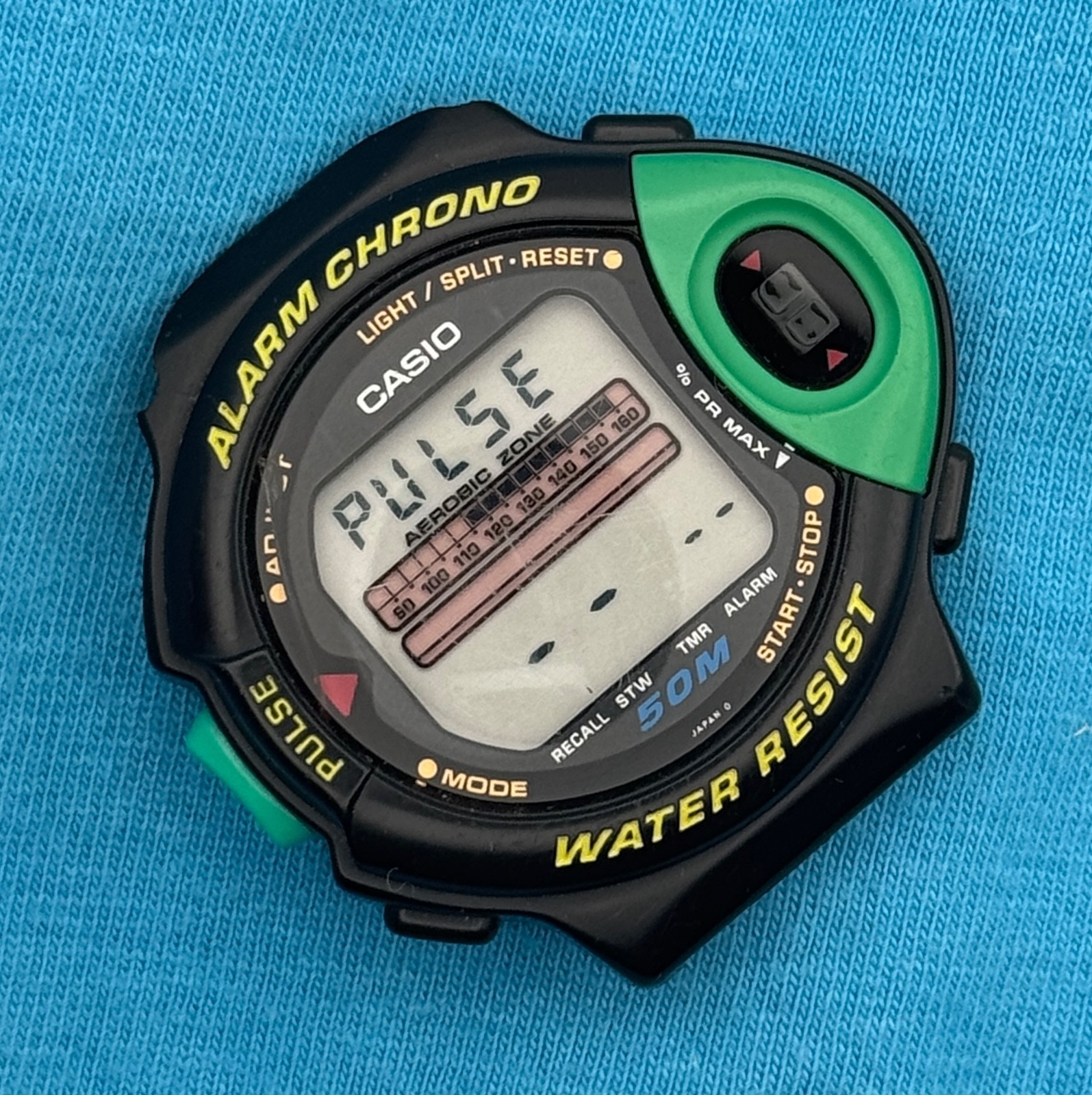 1993 Vintage Casio Exercise Pulse Monitor Digital Watch – JP-200W 1009 – BROKEN!