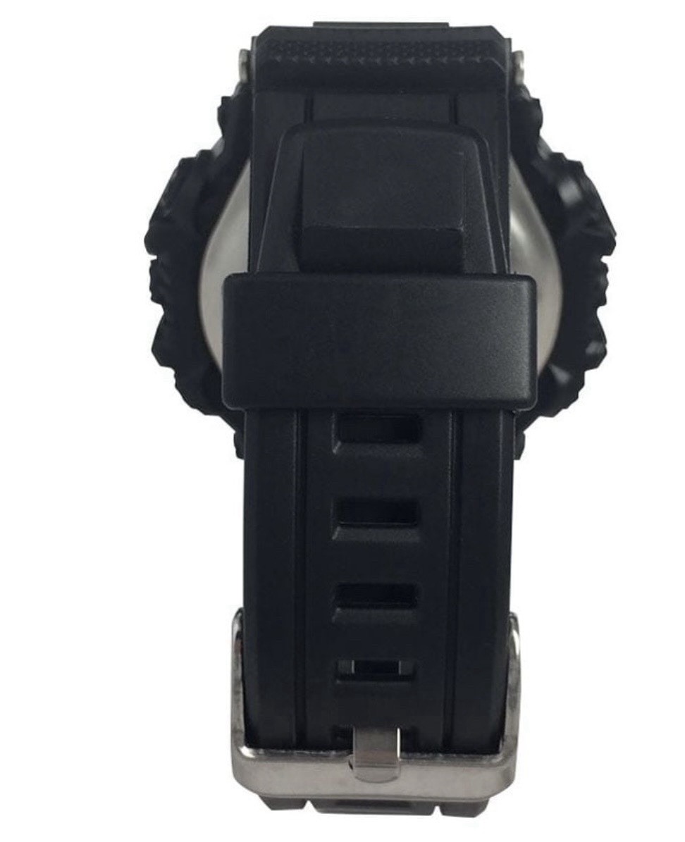 George Mens Solar Digital Wristwatch Plastic Strap, Black, Lot of 2
