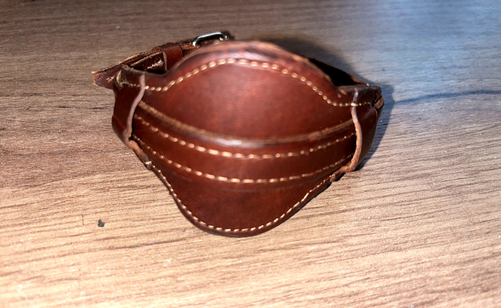 12mm brown leather WW1 WW2 army military trench watch band bund strap wire lugs