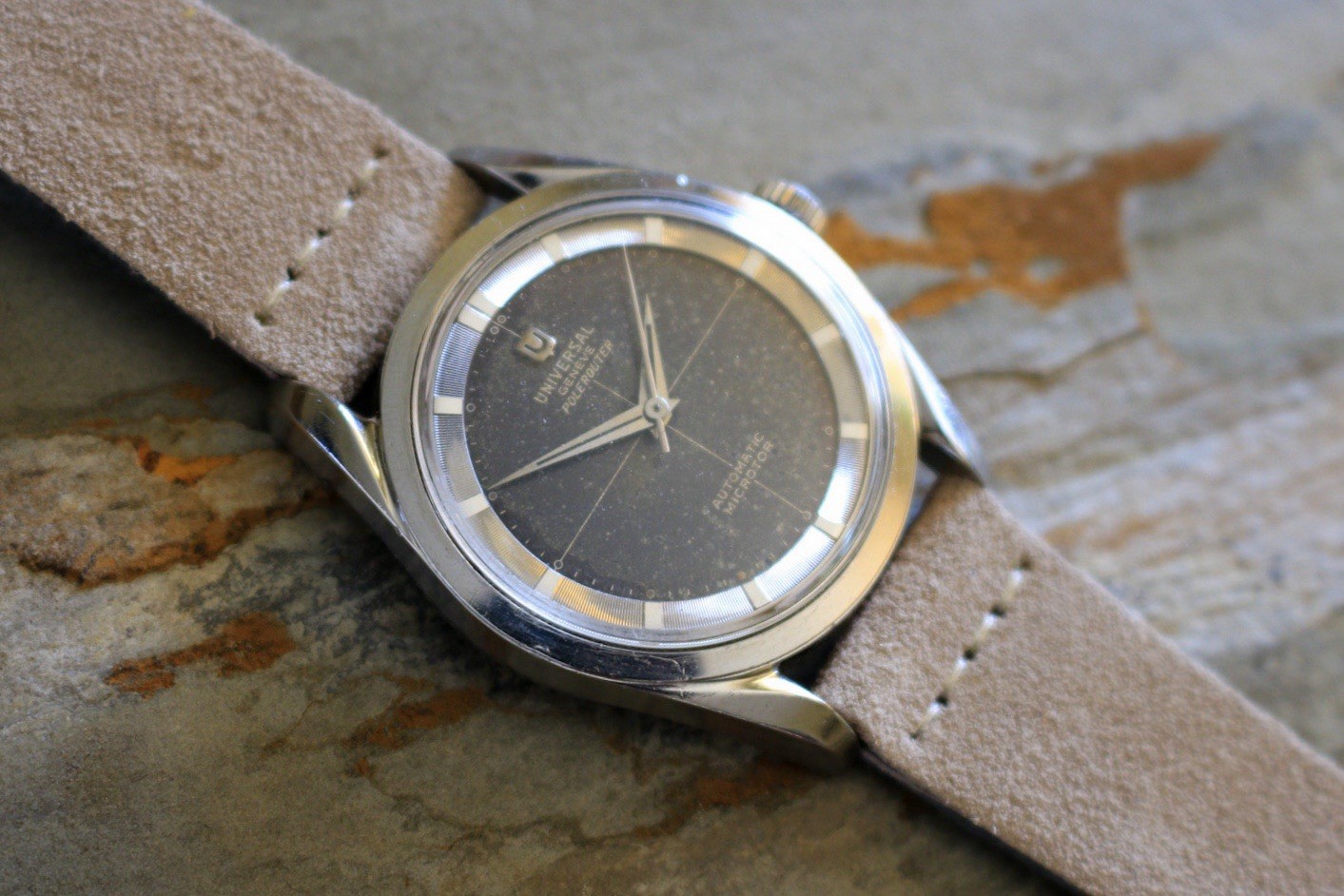 Universal Geneve Polerouter – 20357-1 – Stainless Steel – Automatic Microrotor ￼