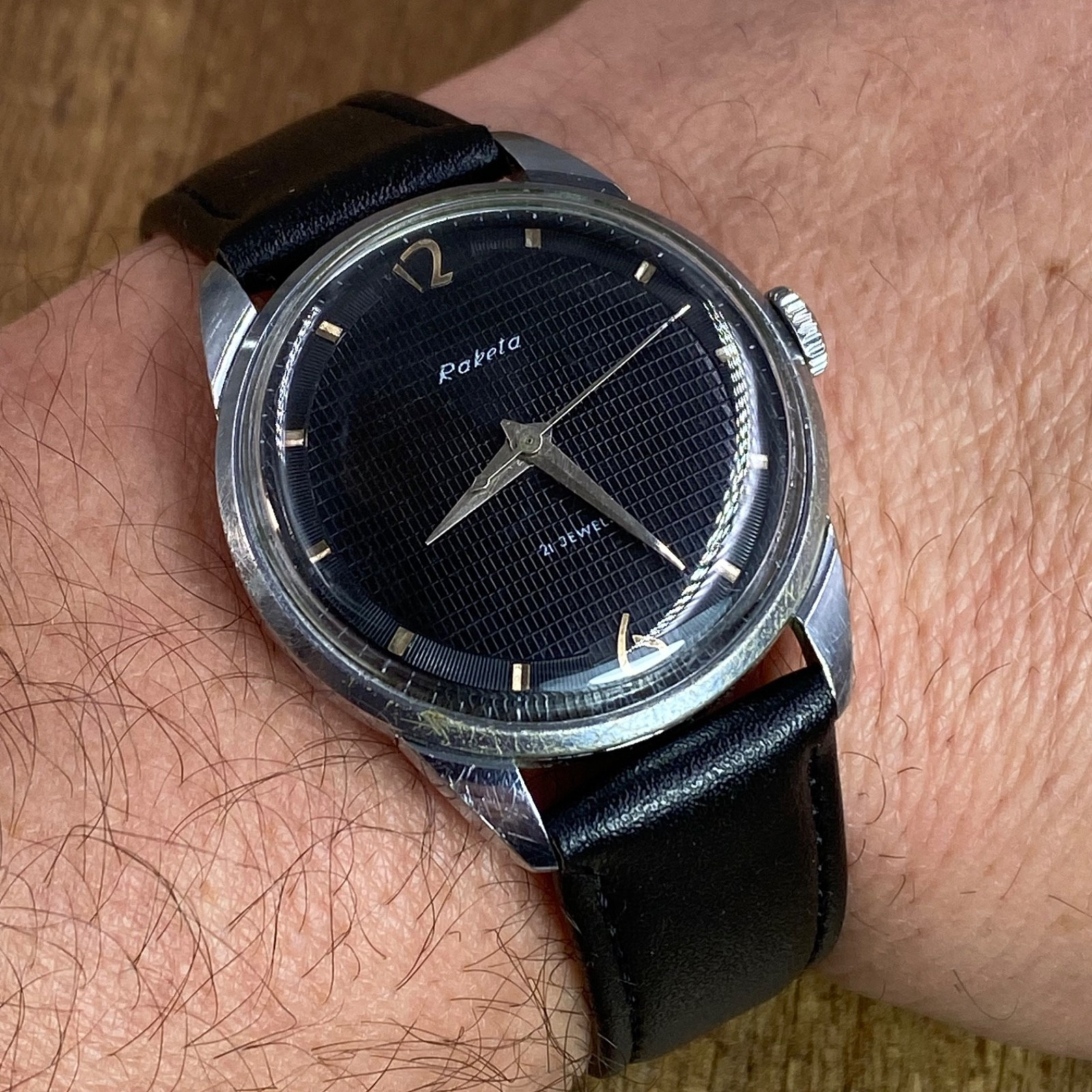 Raketa Baltika mechanical 21j vintage Soviet Era mens wristwatch USSR