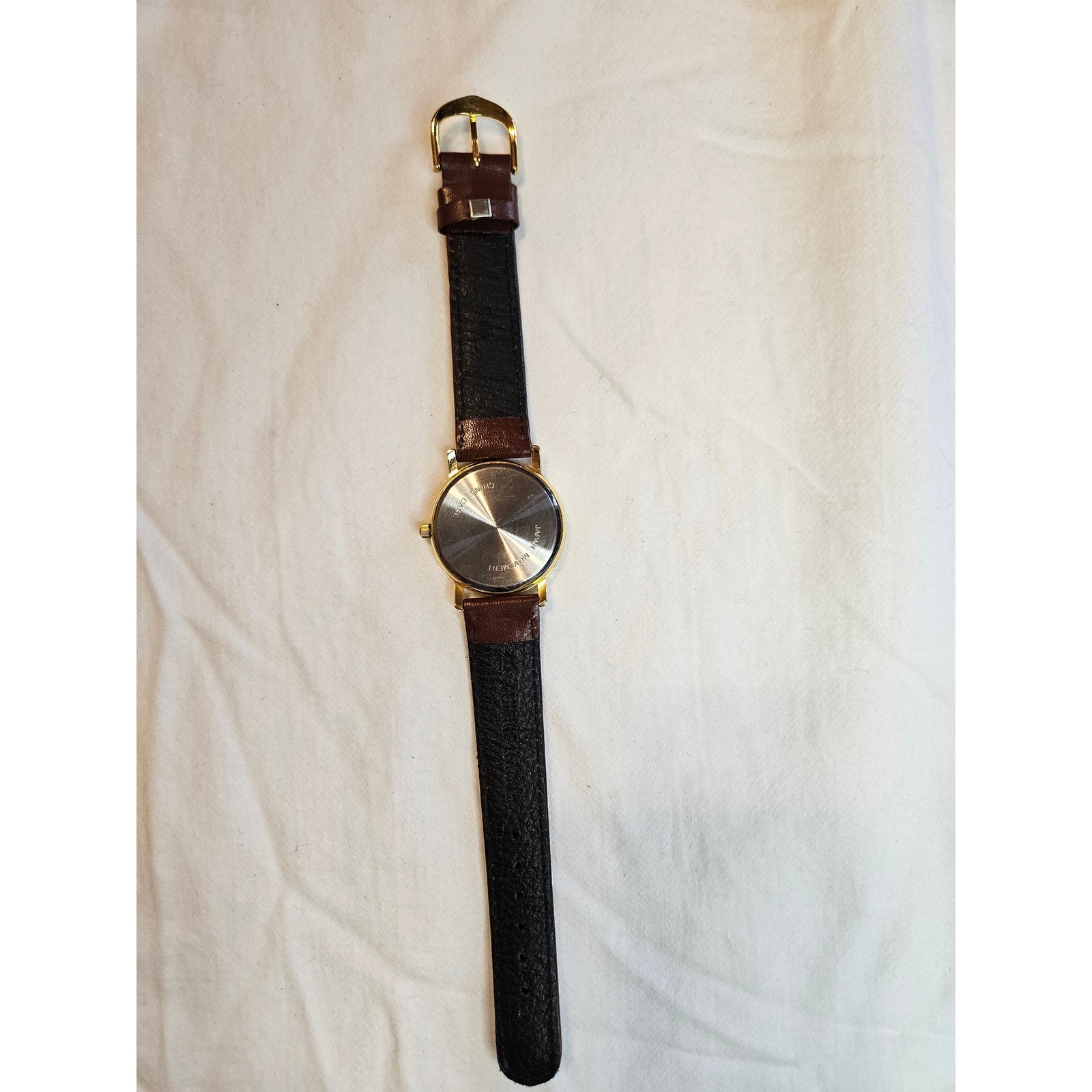 Vintage Kellogg’s Toucan Sam Watch Brown Leather Band Gold Tone
