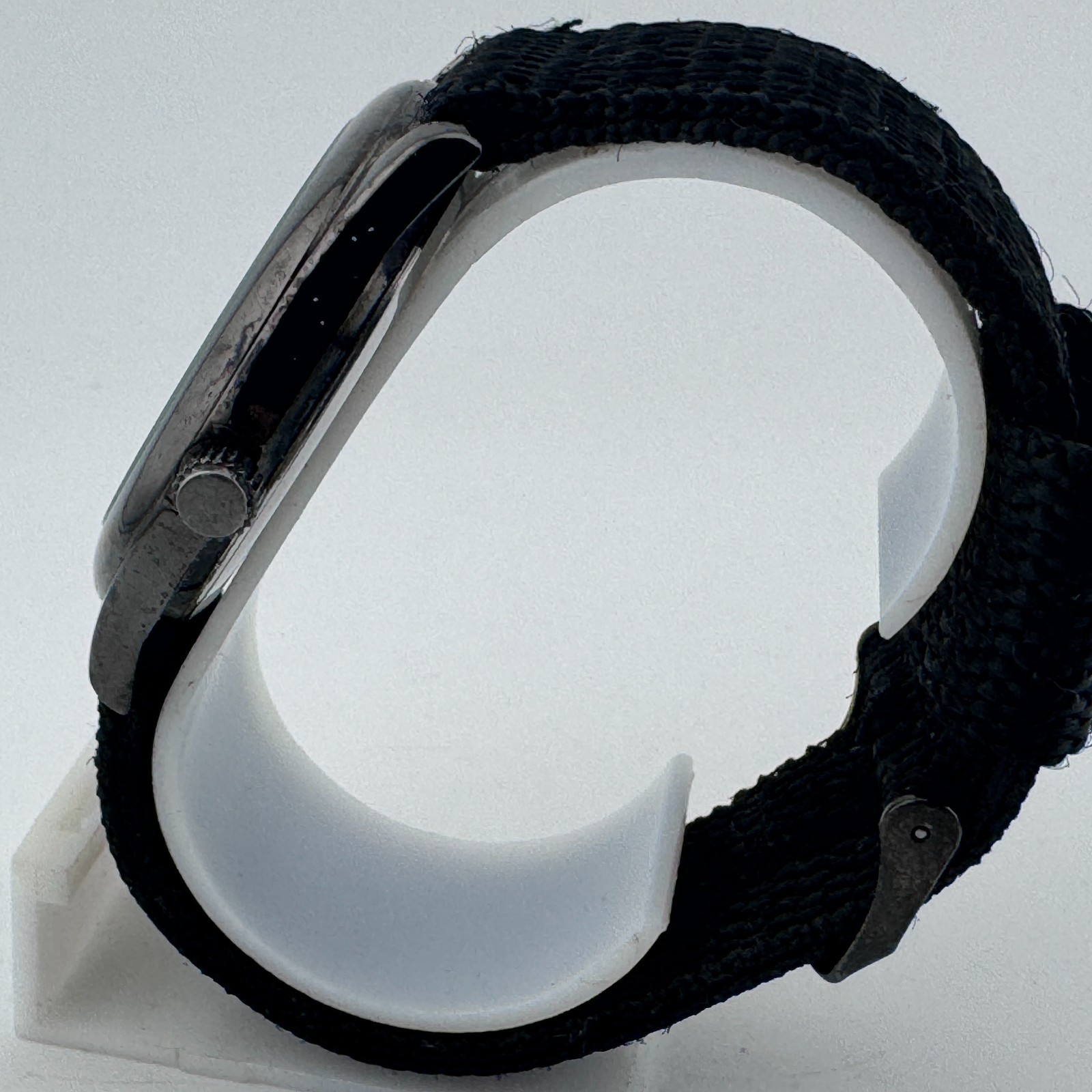 VTG FMD Military Style Quartz Watch Men 30m Black Nylon Japan Analog New Battery