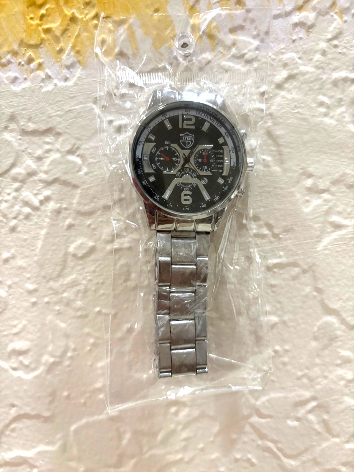 DEYROS MENS WATCH STERLING SILVER (BRAND NEW)