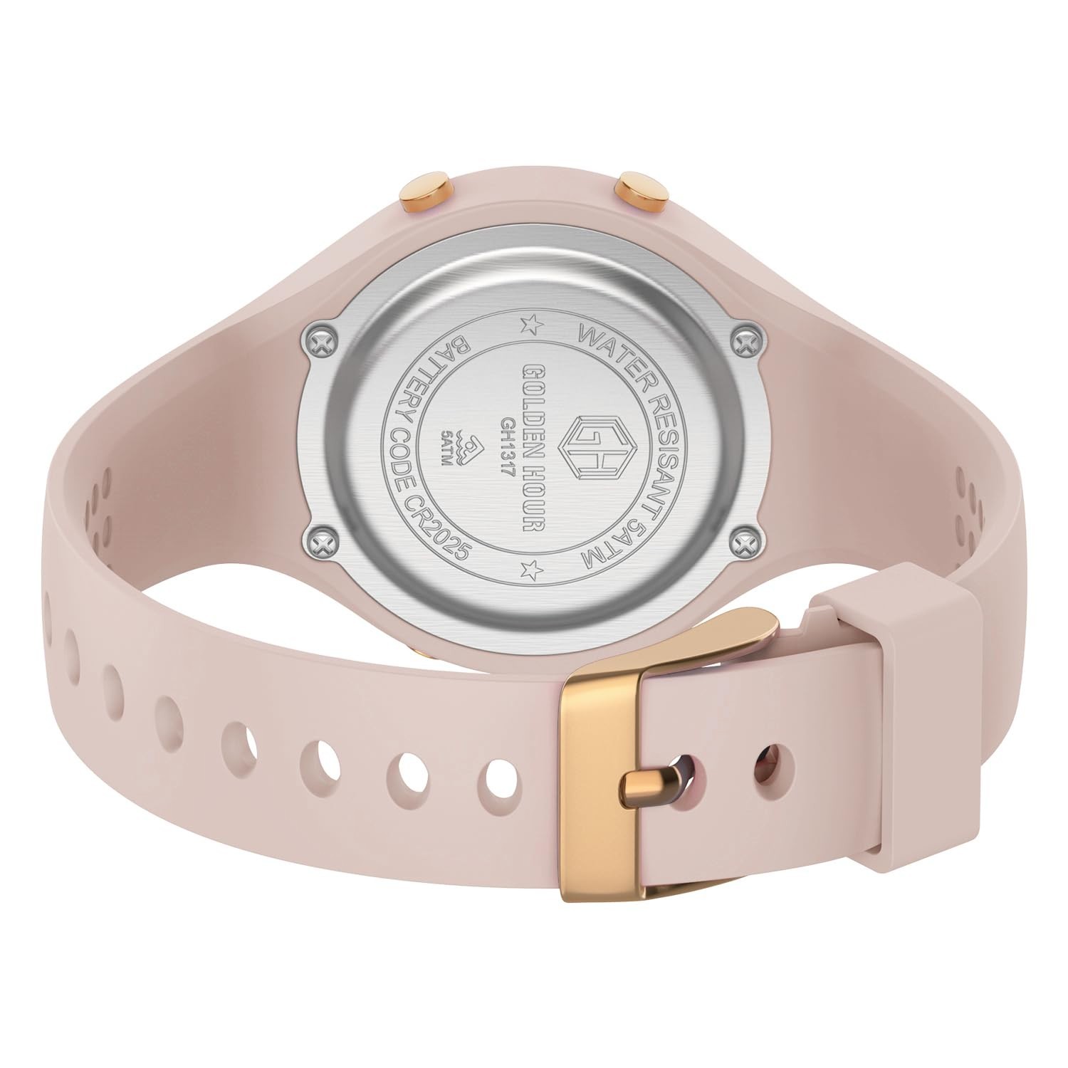 Waterproof Women’s Digital Chronograph Sport Watch with Silicone Strap – Stylish