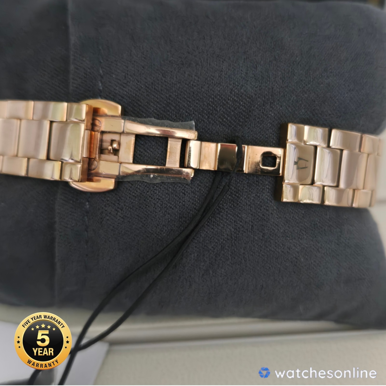 Bulova Surveyor 97P156 Women’s Rose Gold Diamond Dial Watch Store Display