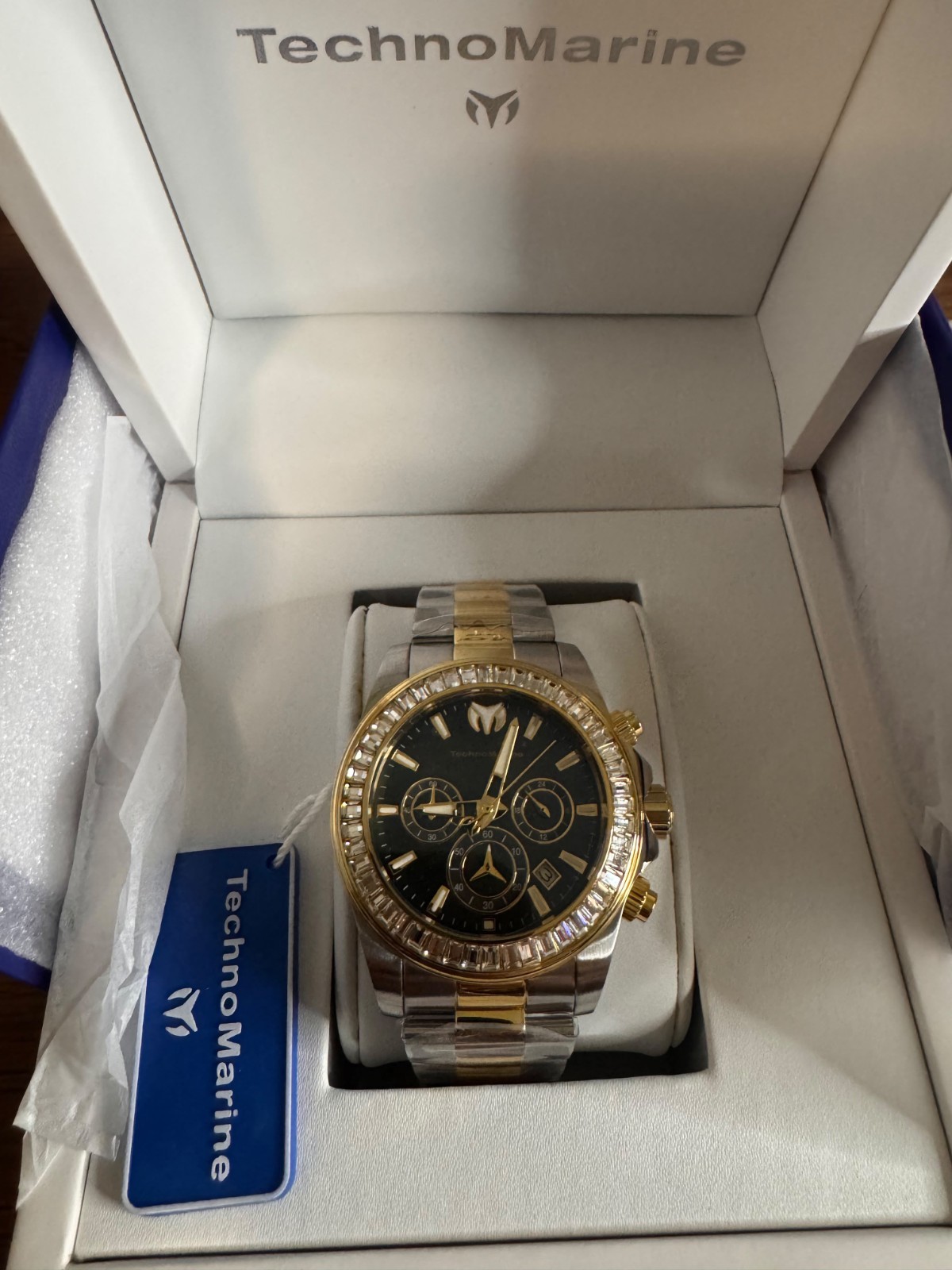 TechnoMarine Cruise Quartz Chronograph Date Sport 45mm 200m Wristwatch w/ Box