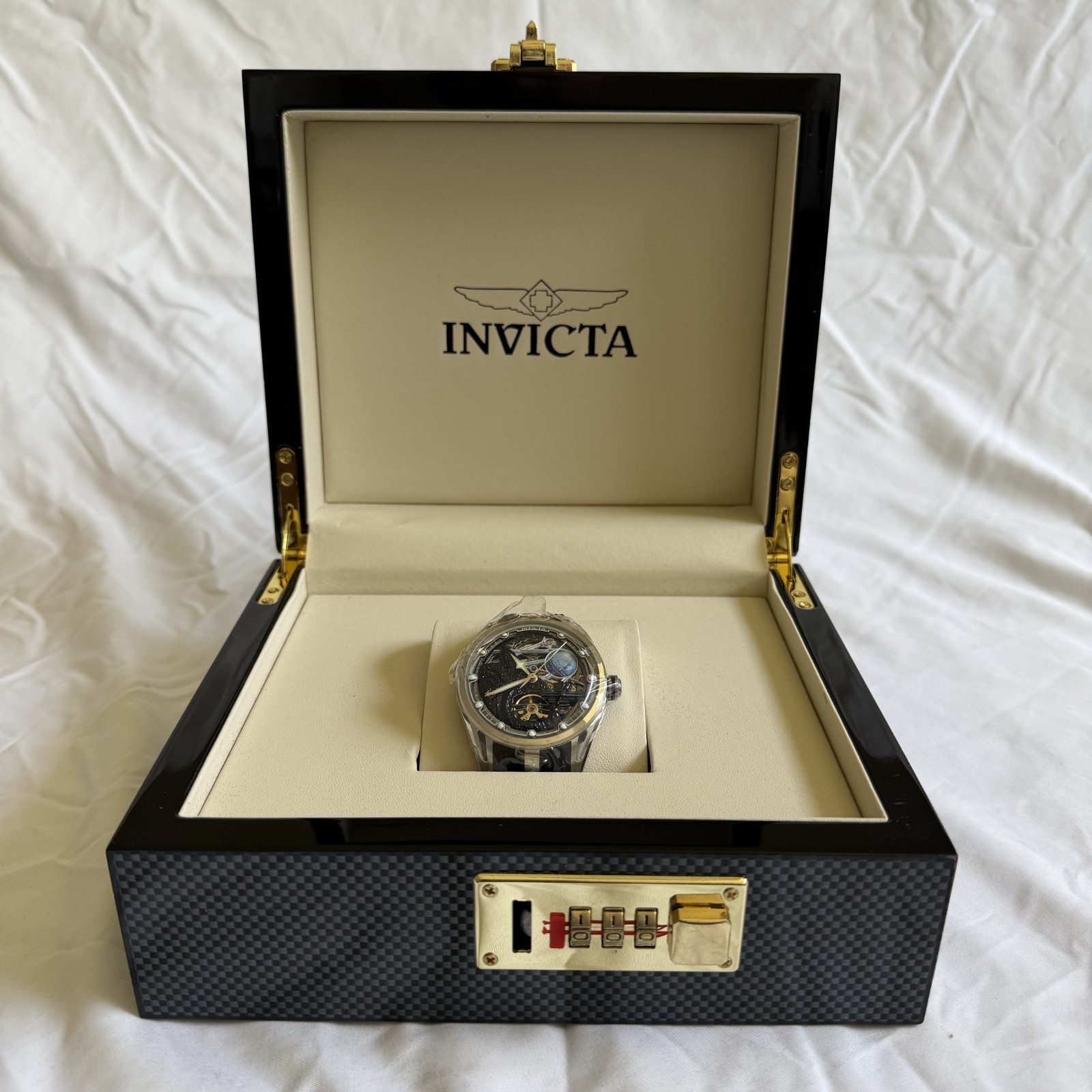 Invicta Celestial Naosia 69527 Men Watch 40mm Automatic Skeleton Dial NEW