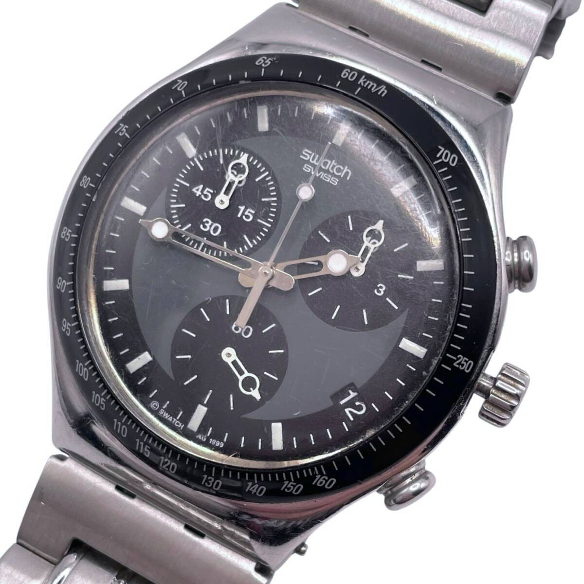 Swatch IRONY Chrono Windfall YCS410 Quartz Chronograph Men’s Watch Working