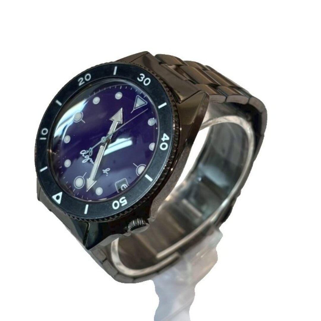 Agnes B. Diver s Watch V742 8060 Working Condition Black