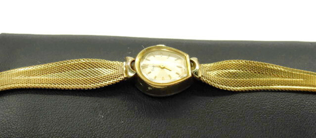 Dugena Watch 17J Walzgold Double Boden Edel Stahl 20 Micron Gold EP WindUp Woman