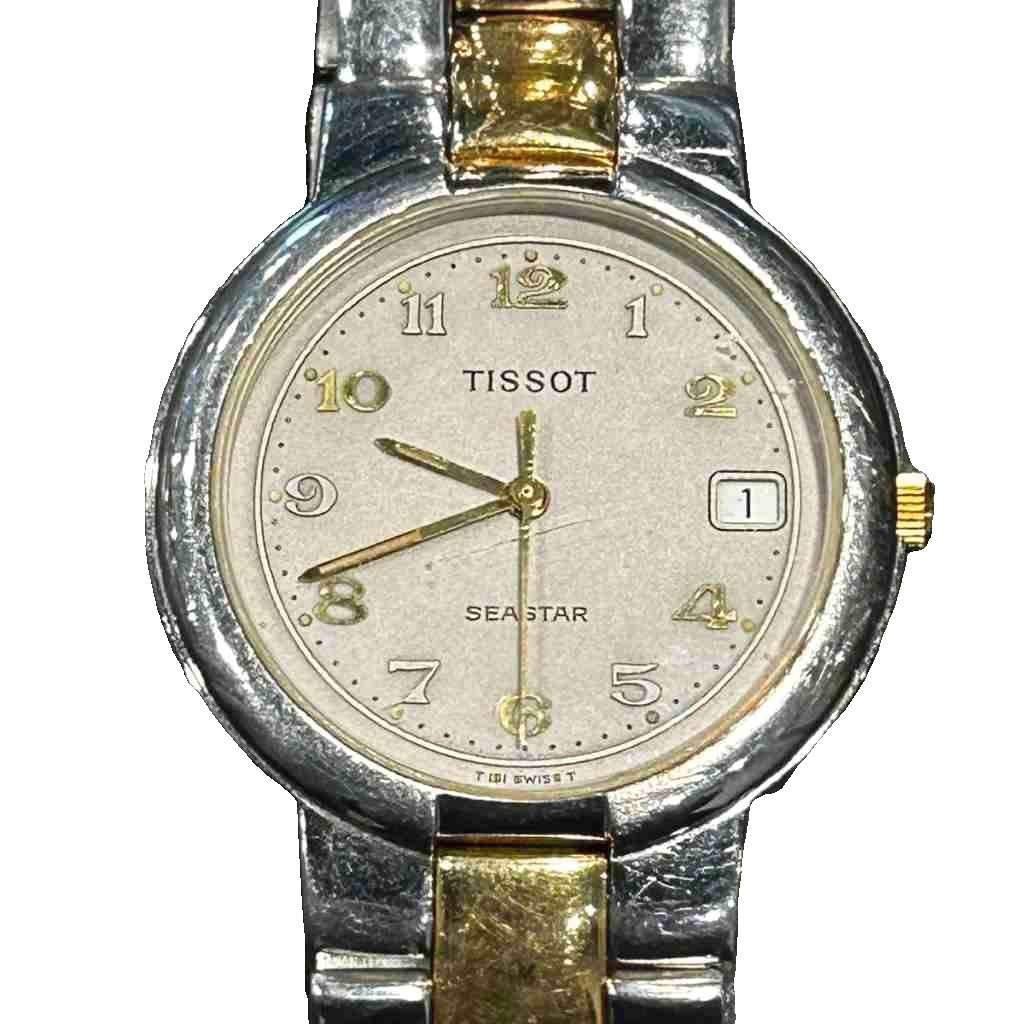 [A1R] Used Tissot Watch Quartz Stainless Silver Color GY99 Ladies [z2w]