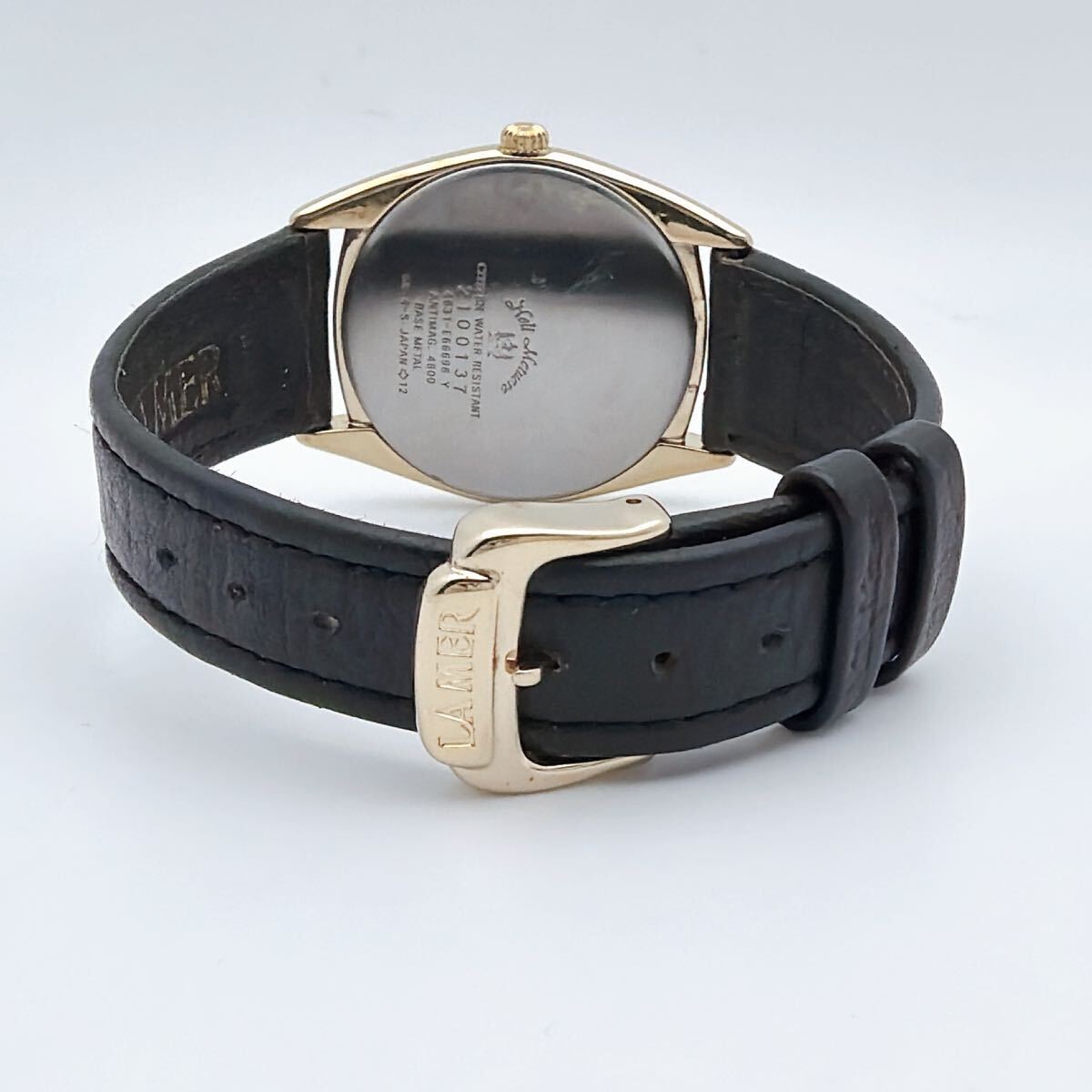 CITIZEN CLUB LA MER Citizen Club La Mer checkered dial blue hands gold vintage w