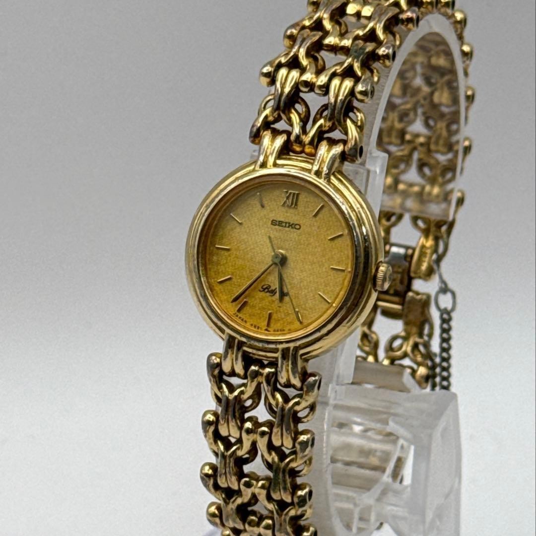 SEIKO Bella 4N21-0160 Women’s Quartz Gold Dial 23.9mm From Japan