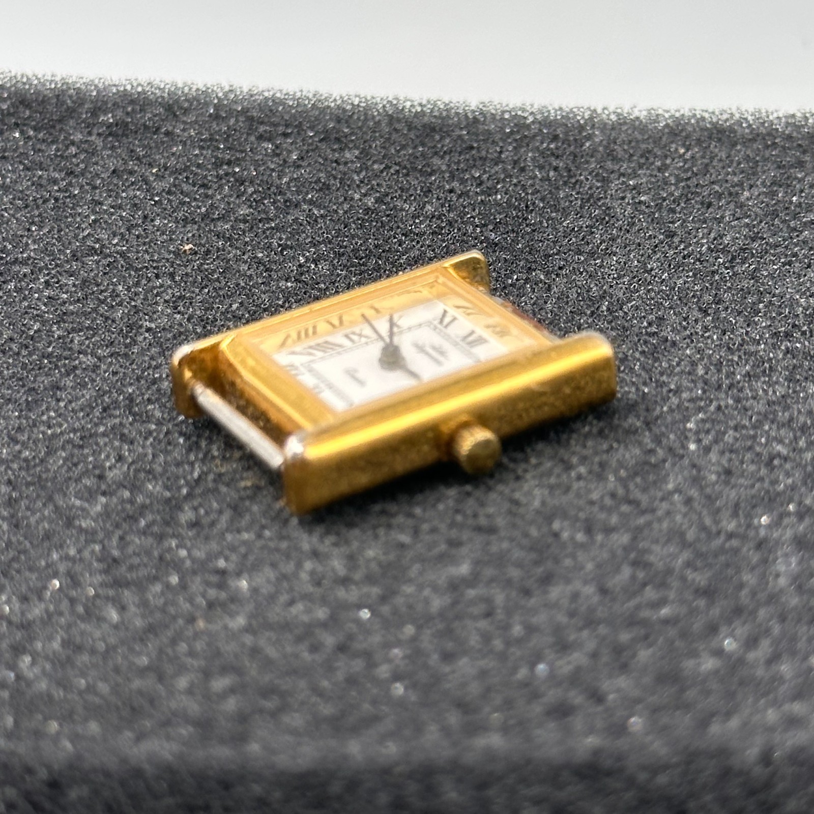 Vintage Jules Jurgensen Womens Watch Case NO BAND Gold Tone New Battery