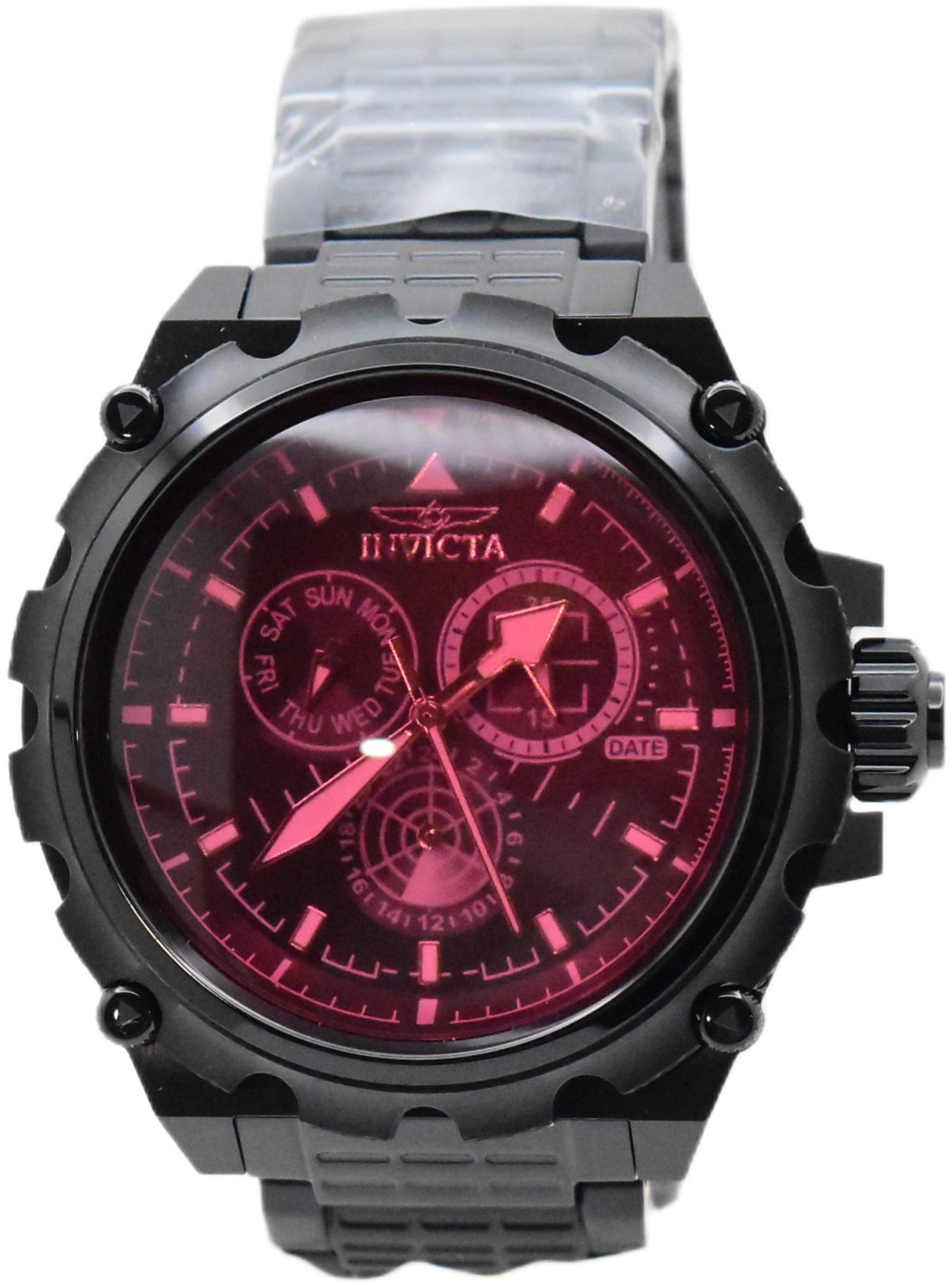 Invicta Coalition Forces Command Men’s 50mm Red Tinted Crystal Watch 49203