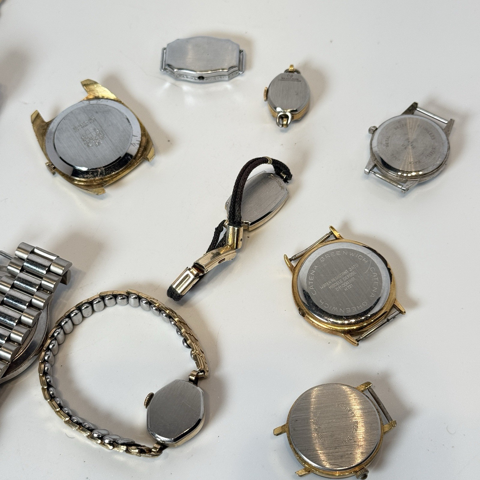 Lot of Vintage Wrist Watches – Elgin, Helbros , Catena , Timex FOR PARTS REPAIR