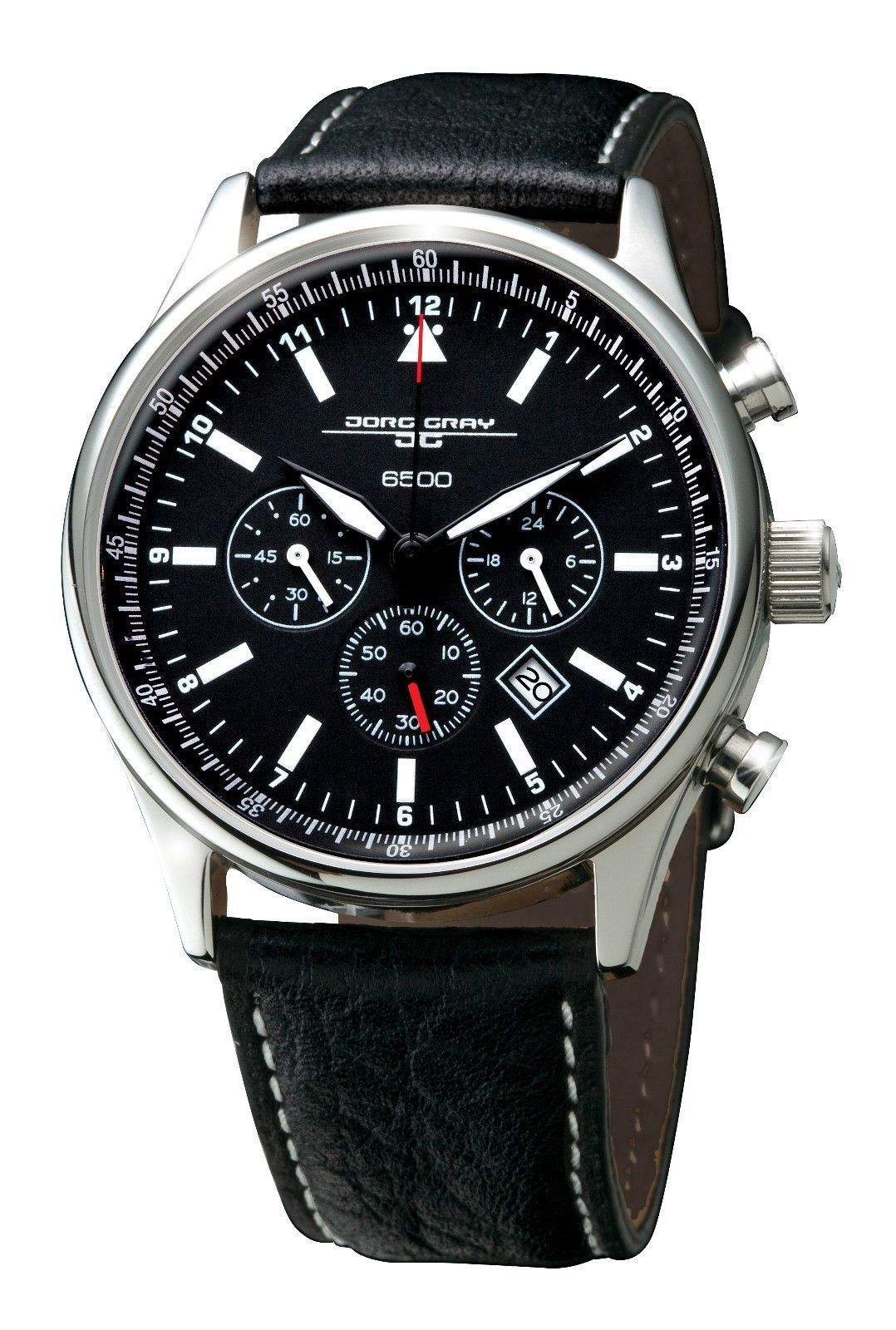 Jorg Gray JG6500 Series Chronograph Leather Watch – As Worn By President Obama