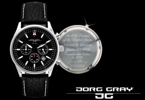 Jorg Gray JG6500 Series Chronograph Leather Watch – As Worn By President Obama