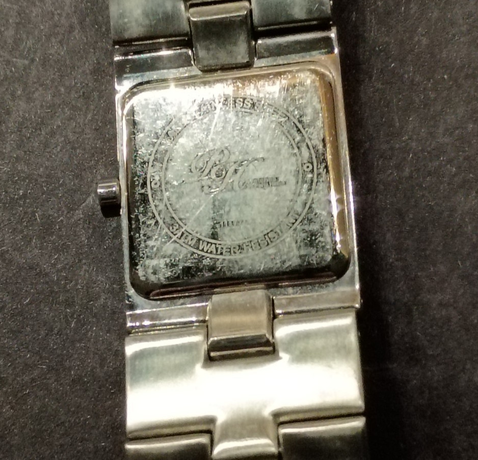 PH By Paris Hilton Bracelet Watch Iridescent Blue Green Oyster Dial New Battery