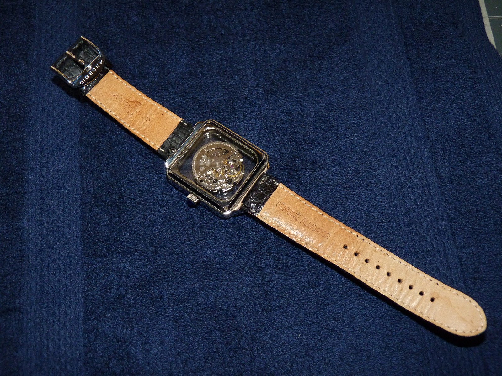 Android Aragon Mystique Automatic Skeleton Men’s Leather Watch Anniversary