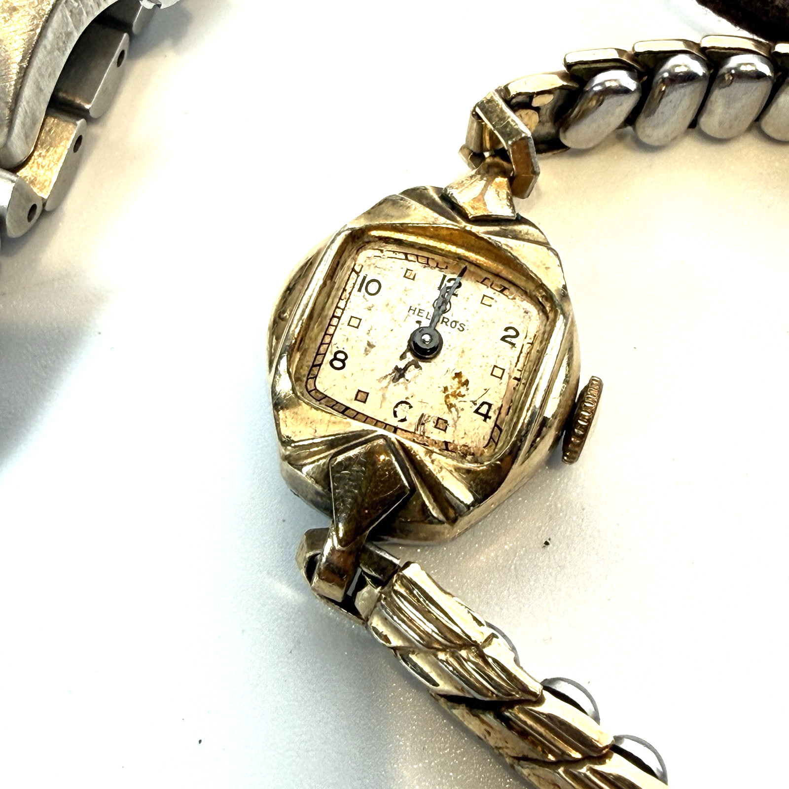 Lot of Vintage Wrist Watches – Elgin, Helbros , Catena , Timex FOR PARTS REPAIR