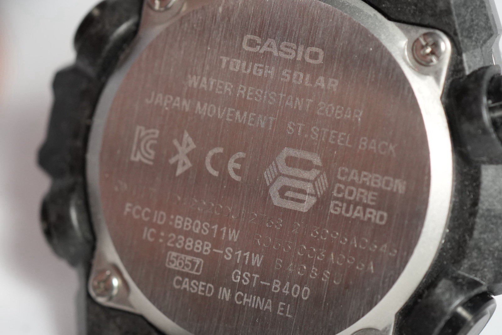 Casio G-SHOCK G-STEEL GST-B400 Solar Quartz Blue Dial Black SS Bracelet 200m