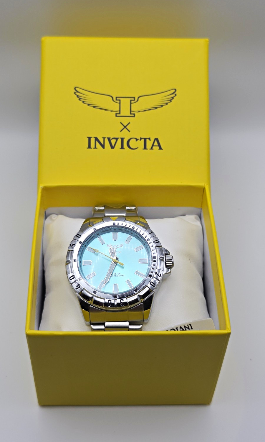 70051 – Invicta Specialty Men 42Mm Metal Silver Light Blue Dial Mg68 Quartz