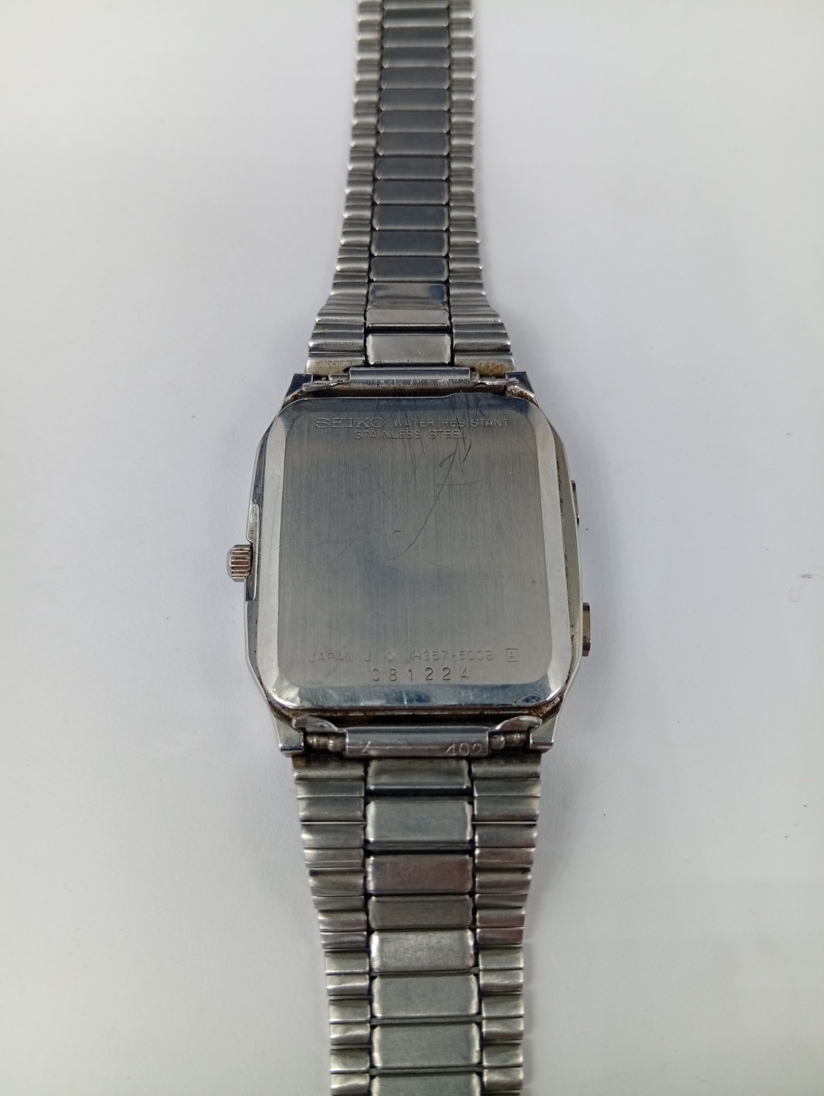 Seiko H357-500B Ana-Digi Alarm Chronograph Blue Dial August 1980 Fully Working