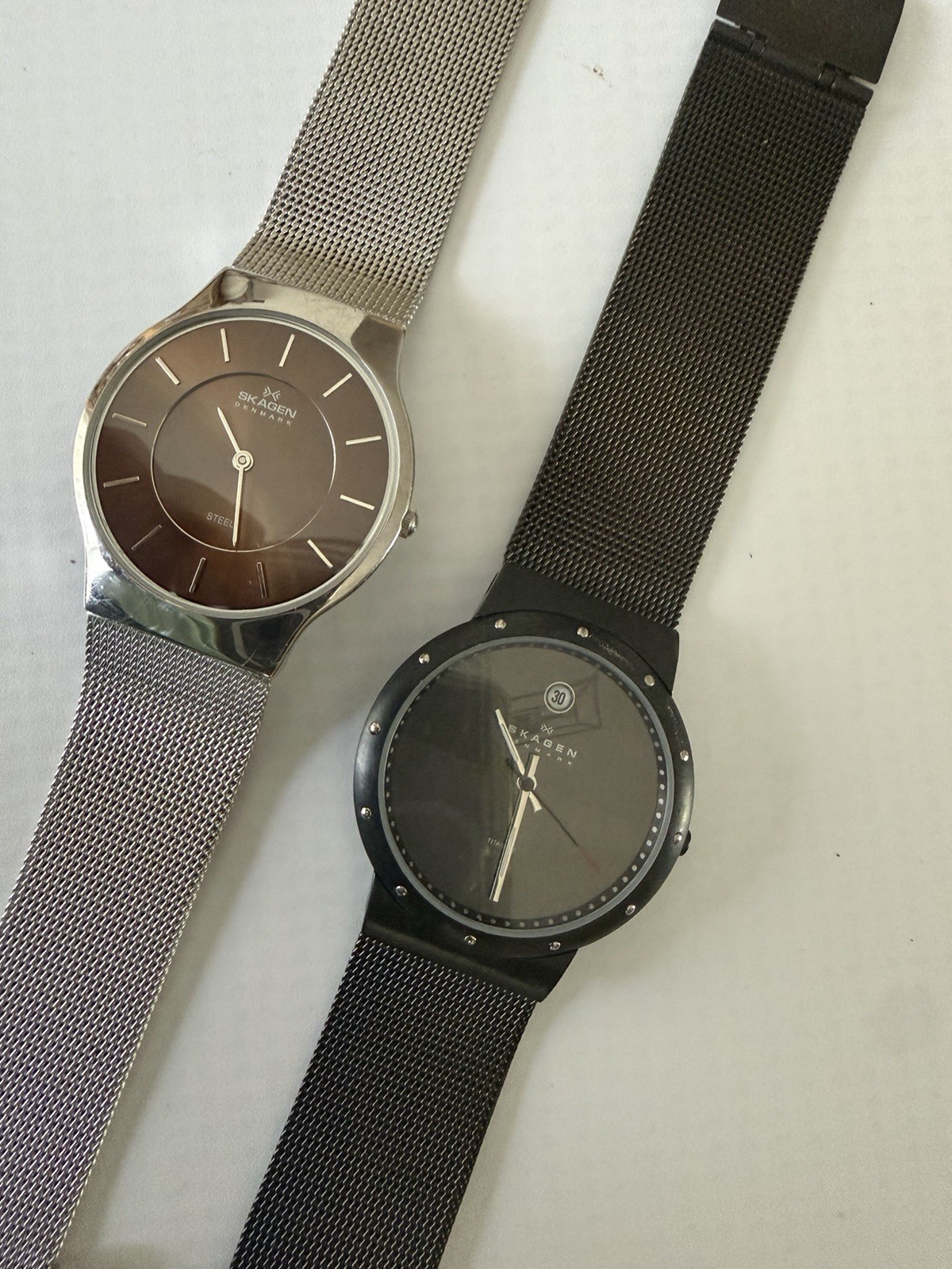 Lots of 2 Unisexe Skagen Watches Skagen Denmark & Skagen Quartz