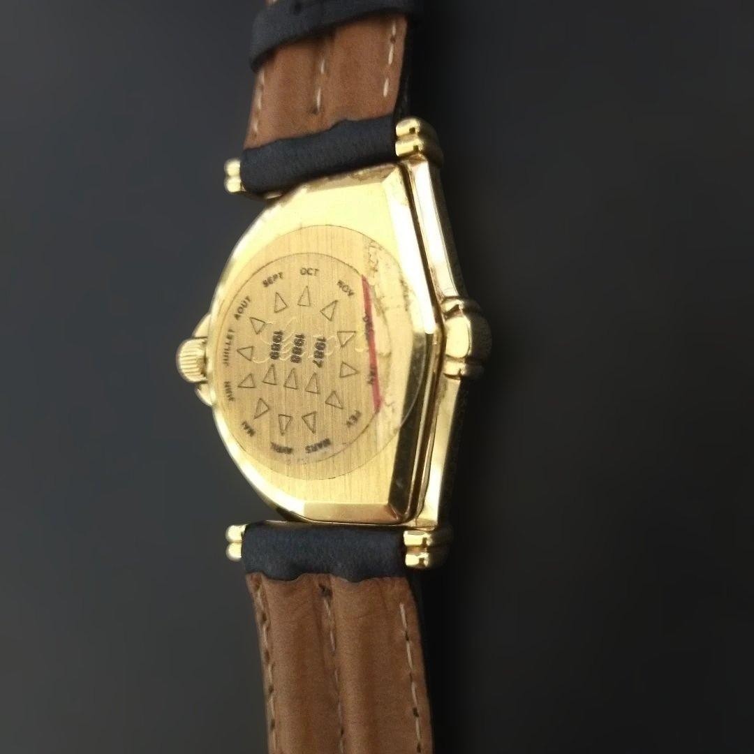 Jean d’Eve Sectra Retrograde Quartz Watch Rare Swiss Vintage Unisex Gold Tone
