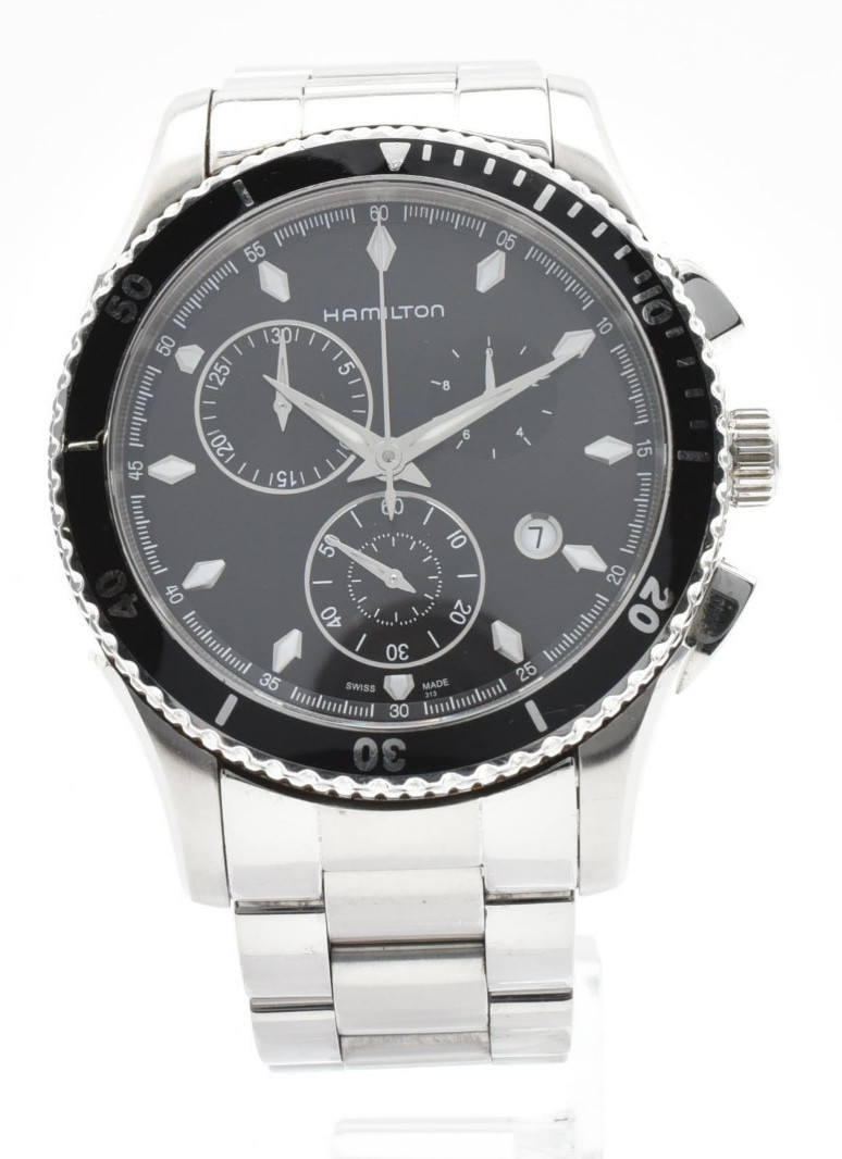 Hamilton Jazzmaster Seaview H375120 Chronograph Qz Men’s Watch [NEAR MINT]