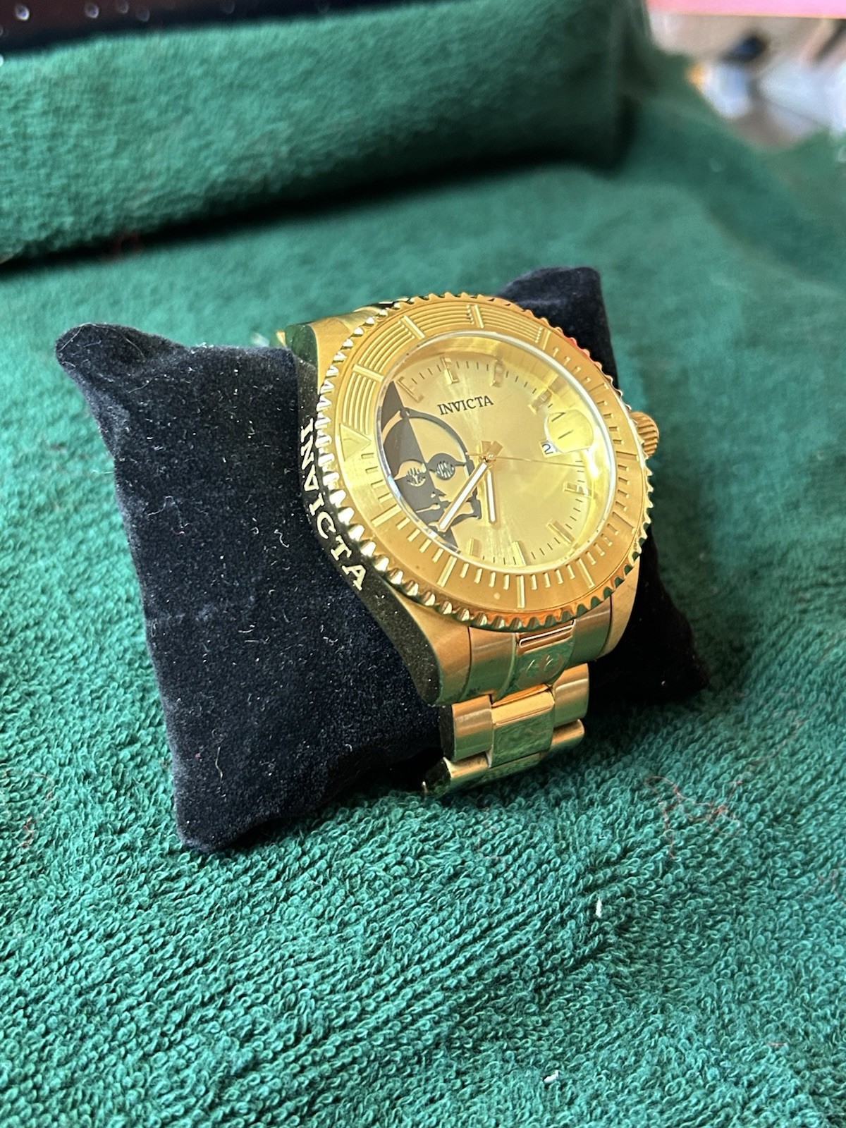 Invicta Star Wars C-3PO Limited Edition 47mm Automatic NH35A Gold Tone Watch 261