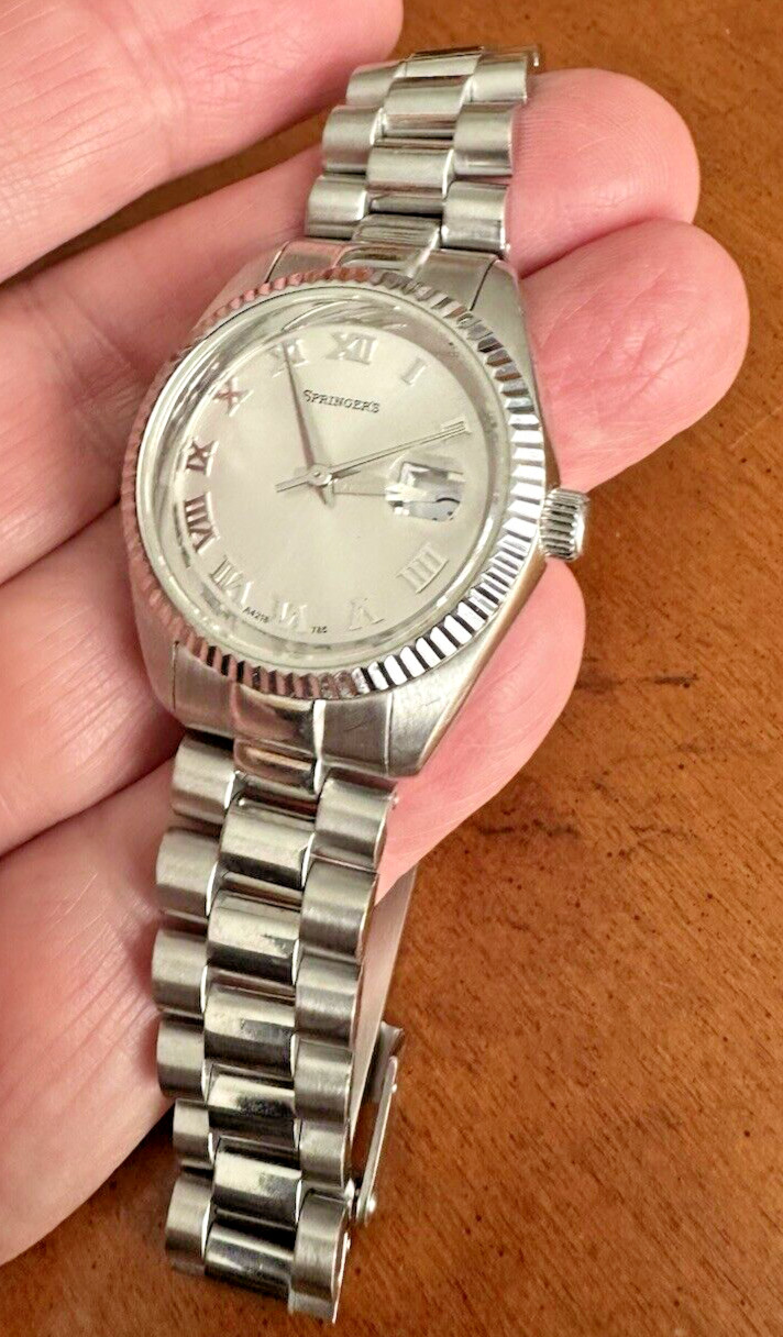 Ladies BELAIR A4215 Watch Fluted Bezel SPRINGER’S Jubilee Bracelet New Battery