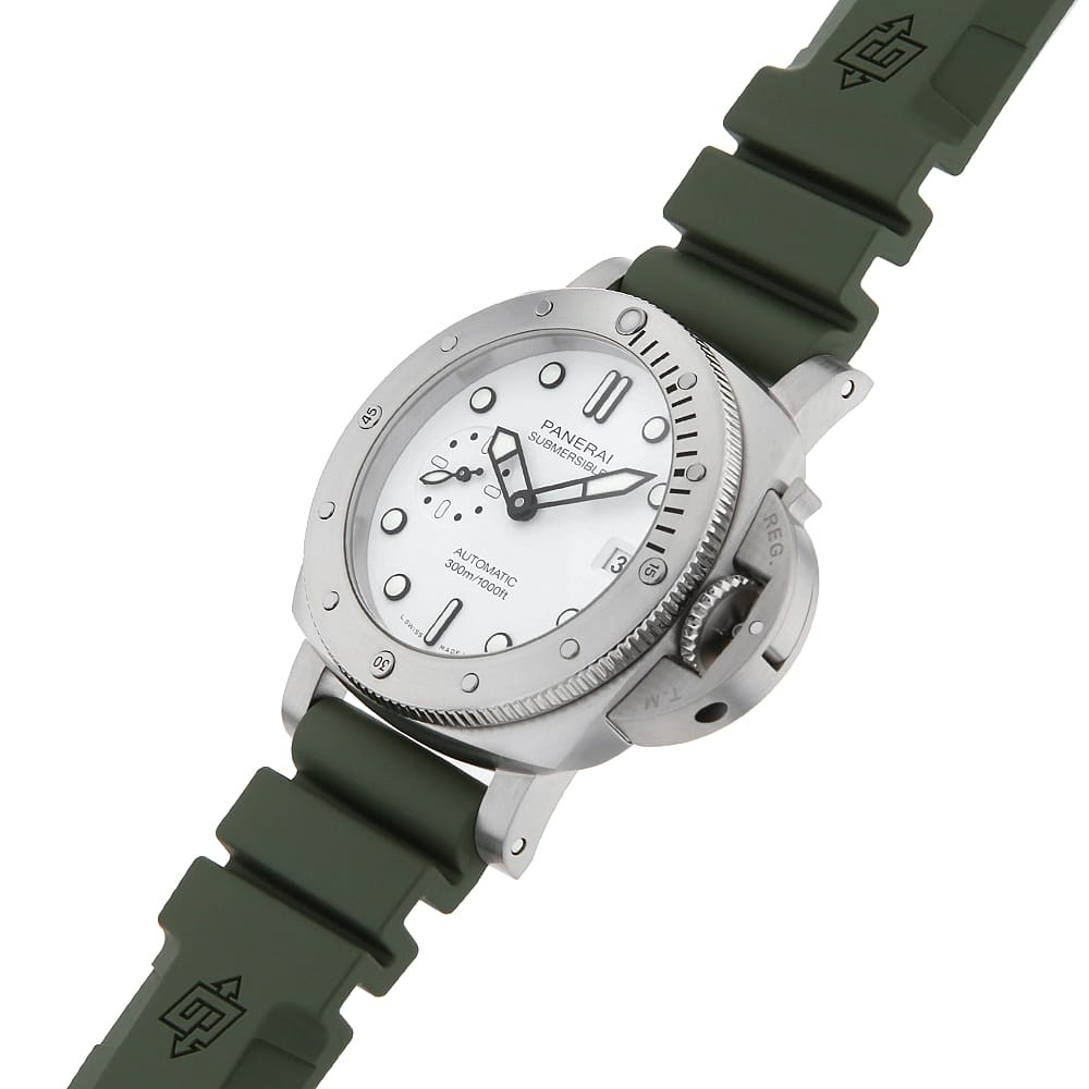 PANERAI submersible bianco PAM02223 Y number second hand mens