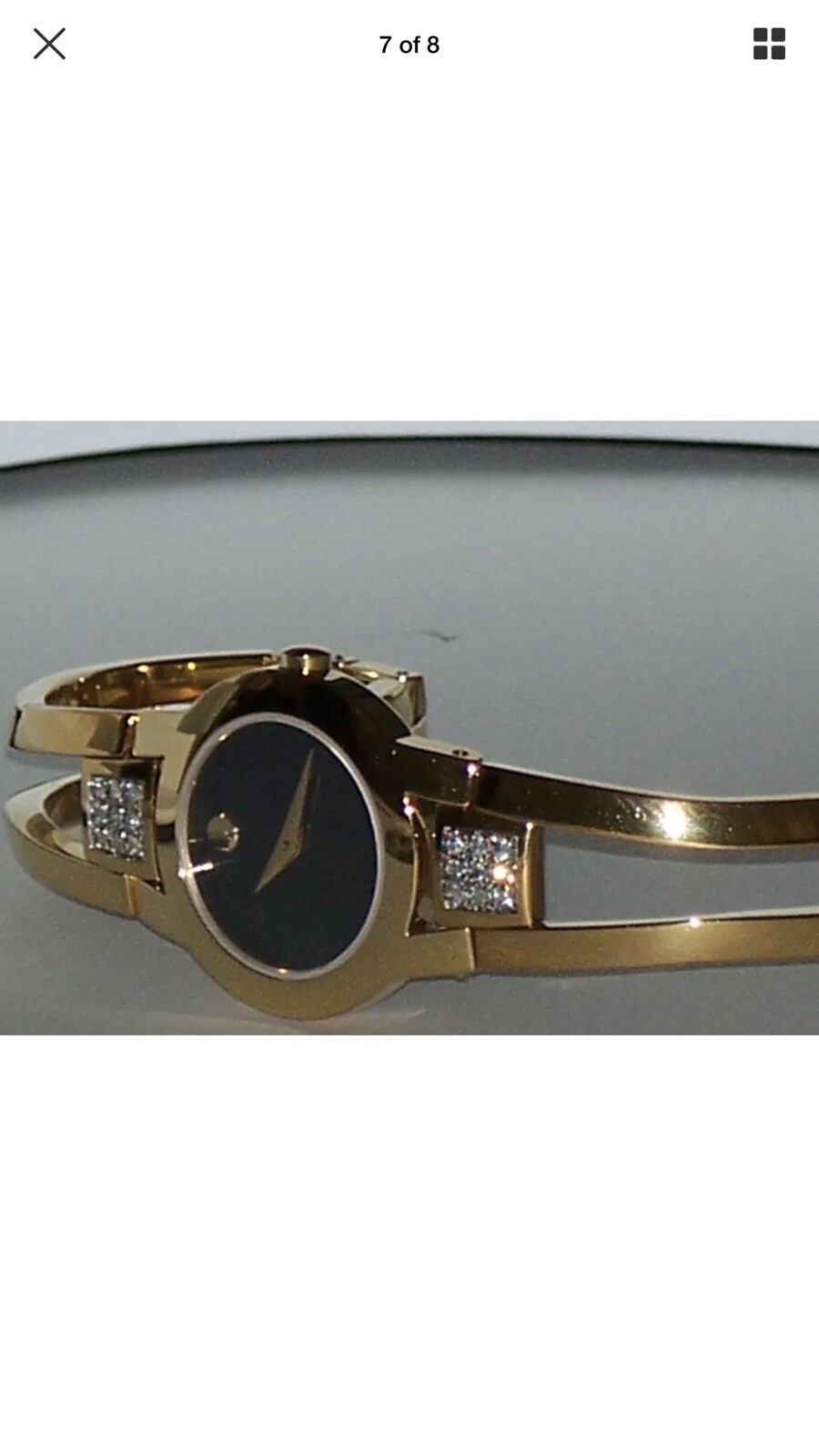 New Ladie’s Movado amorosa 0604758 0.27 Ct.apr.custom set Diamond Watch.