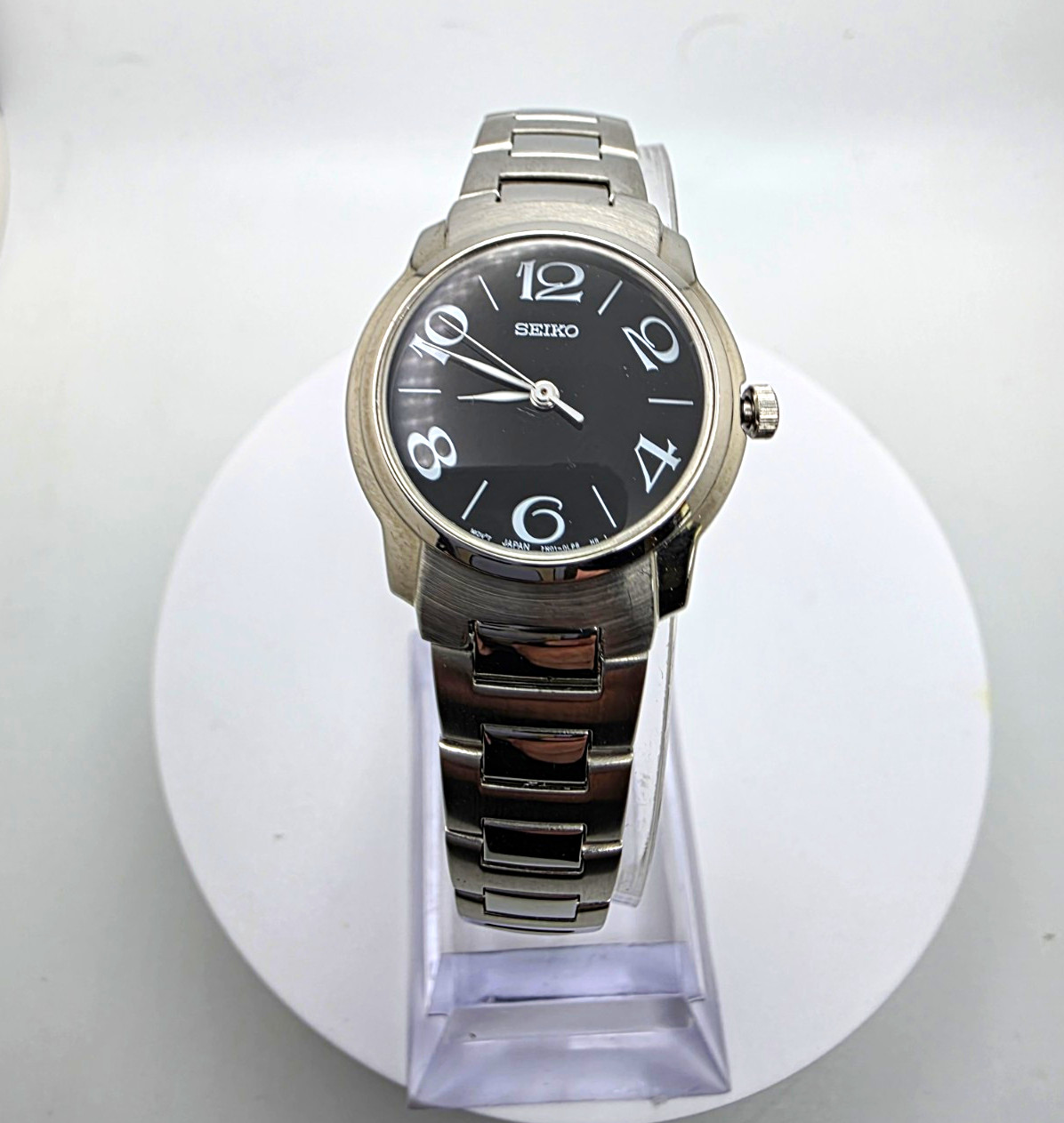 Seiko Women’s Quartz Black Dial Stainless Steel Bracelet