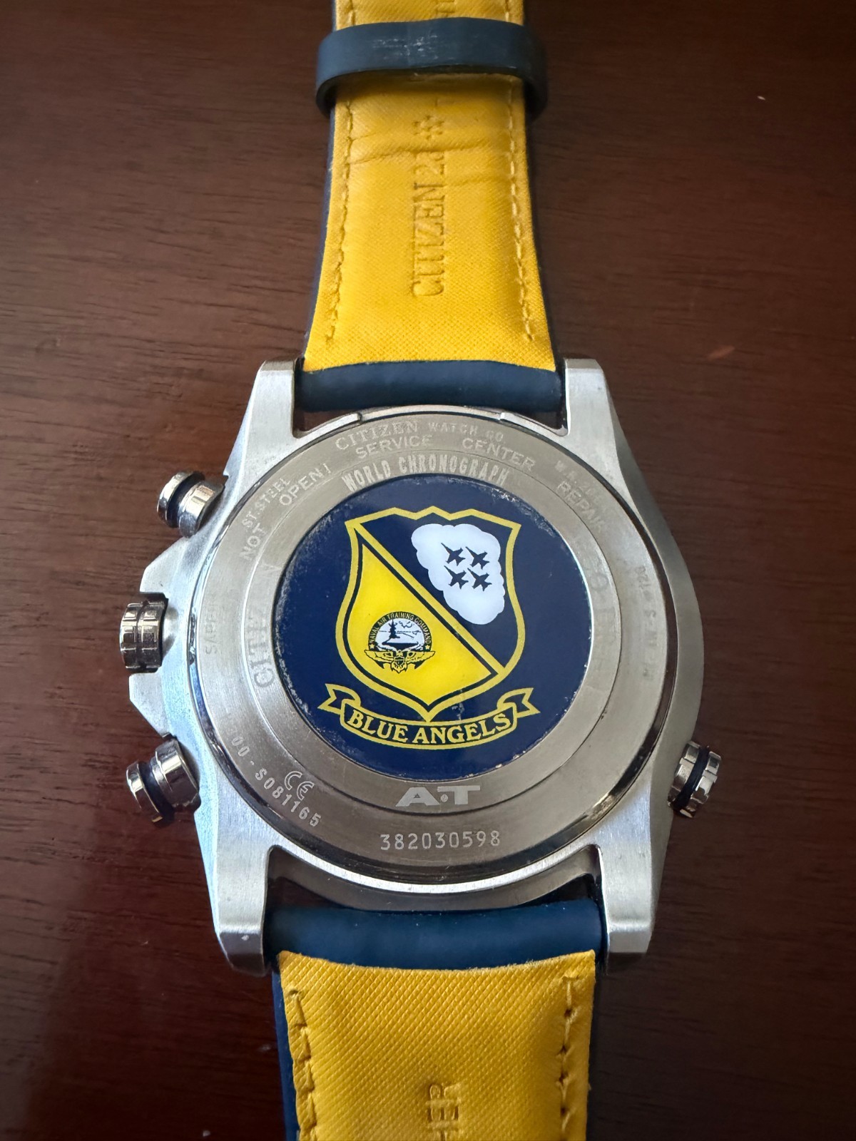 Citizen Blue Angels World Chronograph Eco-Drive Box and Papers H800-S081157