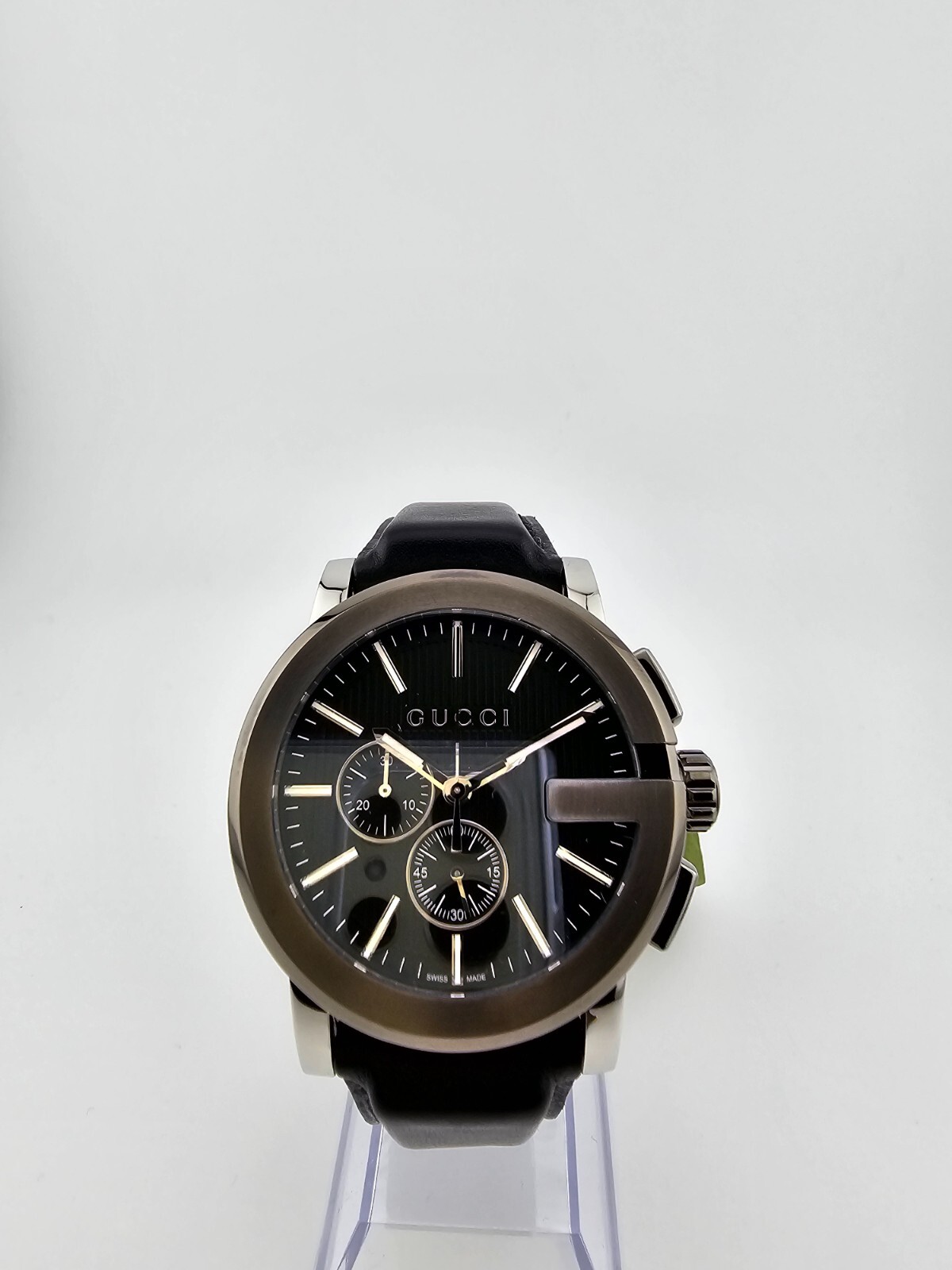 Gucci G-Chrono Men’s Black Dial Chronograph Watch – YA101205 ($1820 MSRP)